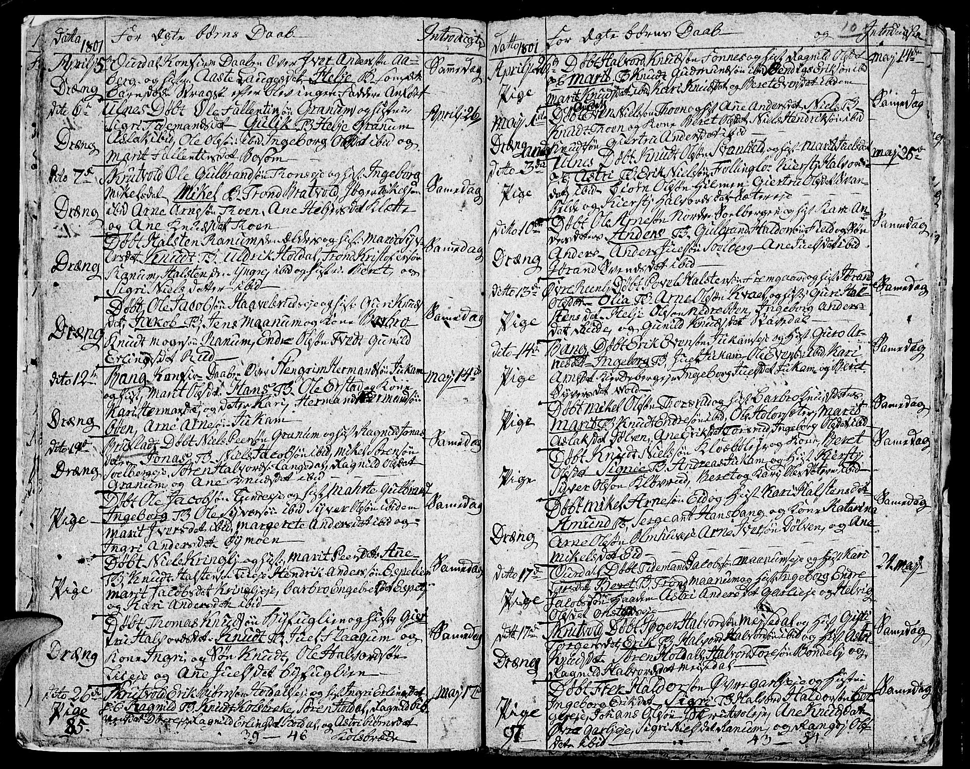 Aurdal prestekontor, AV/SAH-PREST-126/H/Ha/Haa/L0007: Parish register (official) no. 7, 1800-1808, p. 10
