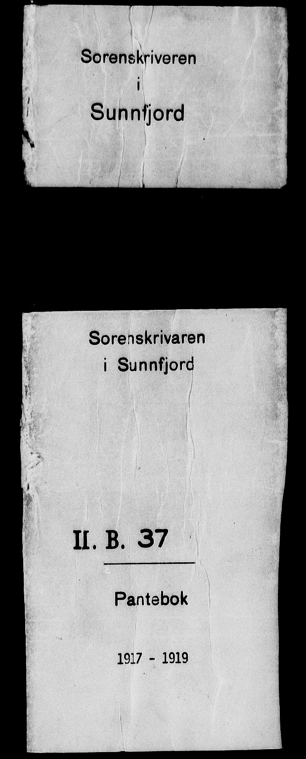 Sunnfjord tingrett, AV/SAB-A-3201/1/G/Gb/Gba/L0037: Mortgage book no. II.B.37, 1917-1919