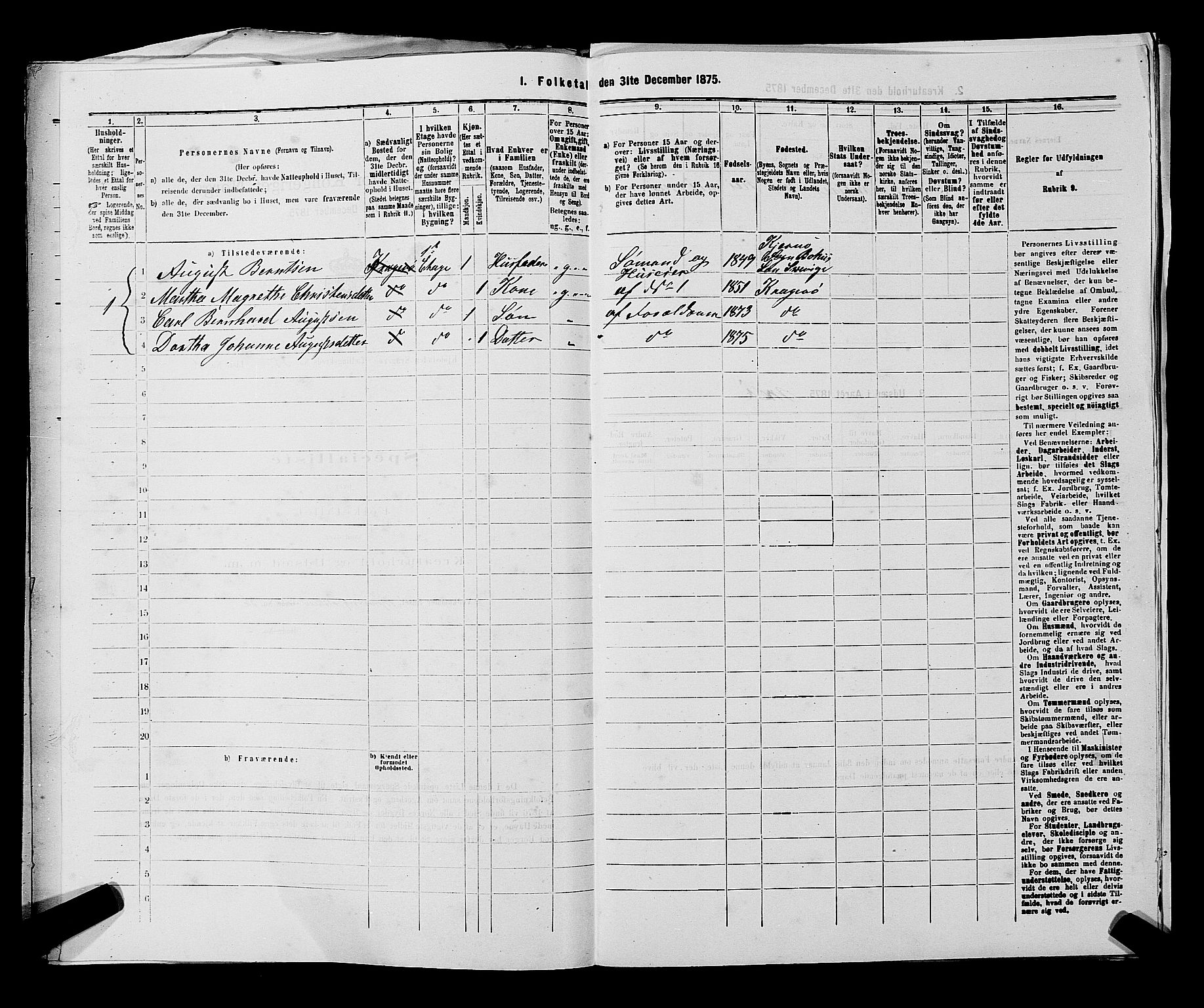 SAKO, 1875 census for 0801P Kragerø, 1875, p. 704