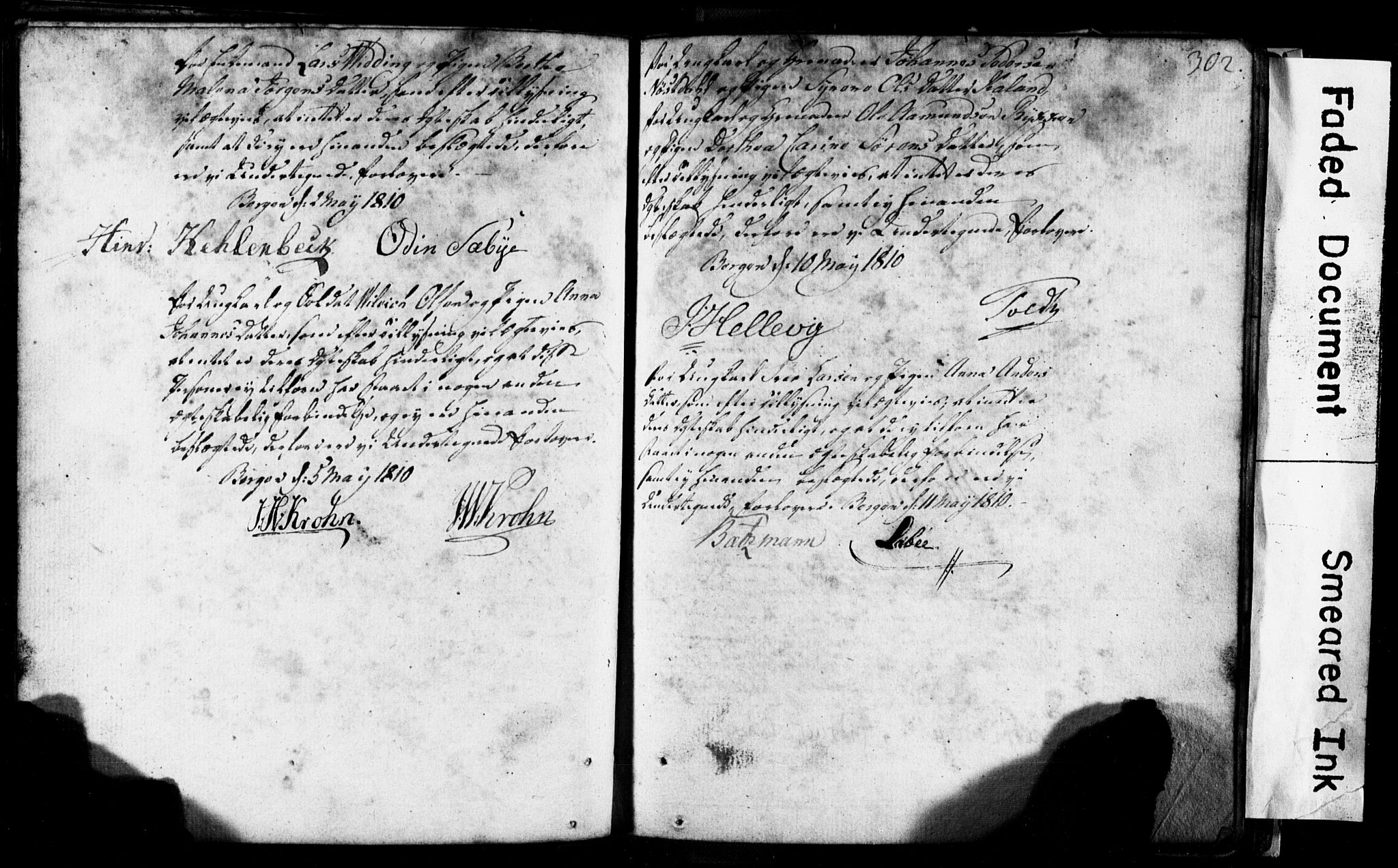 Korskirken sokneprestembete, AV/SAB-A-76101: Best man's statements no. II.5.1, 1776-1816, p. 302