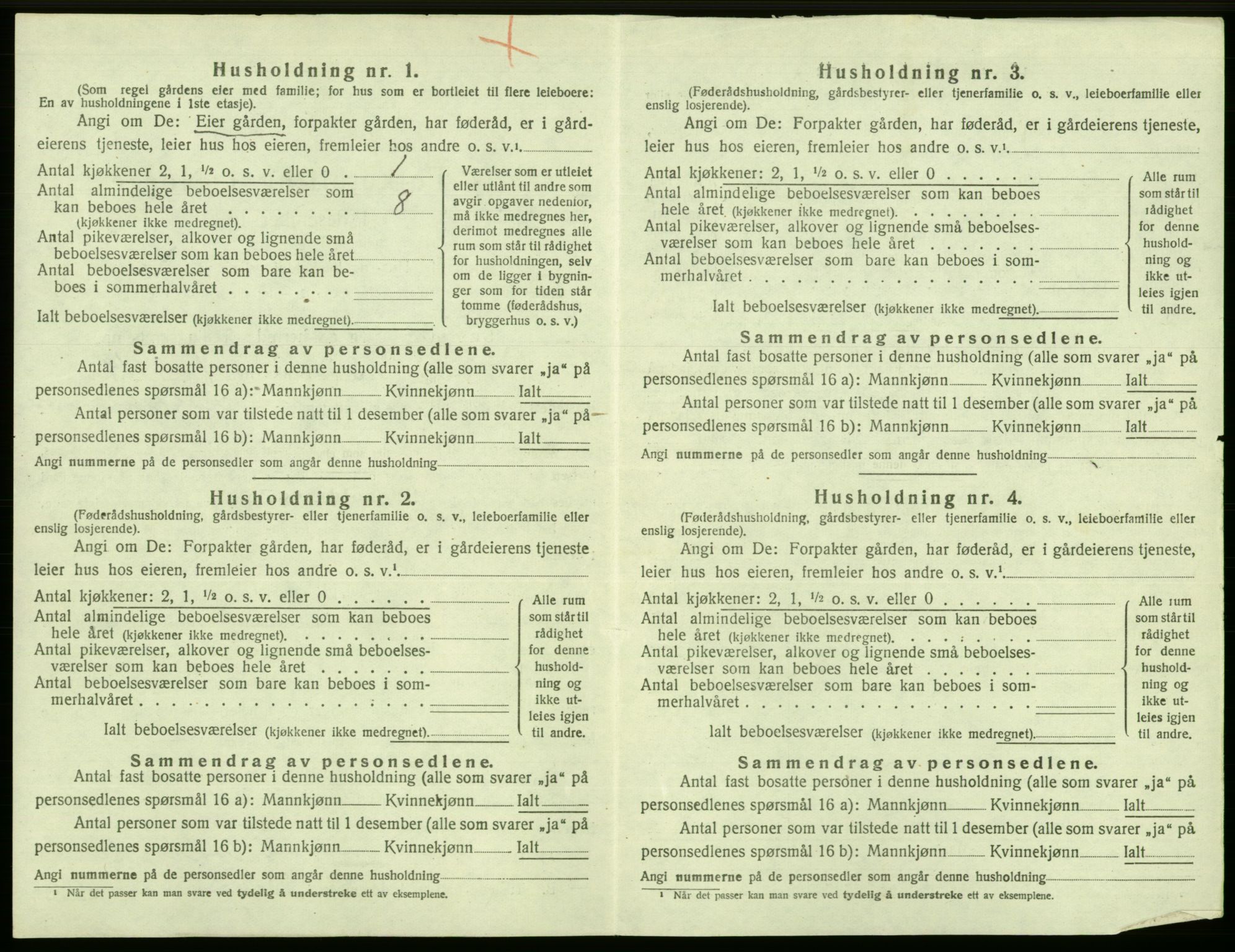 SAB, 1920 census for Laksevåg, 1920, p. 1564