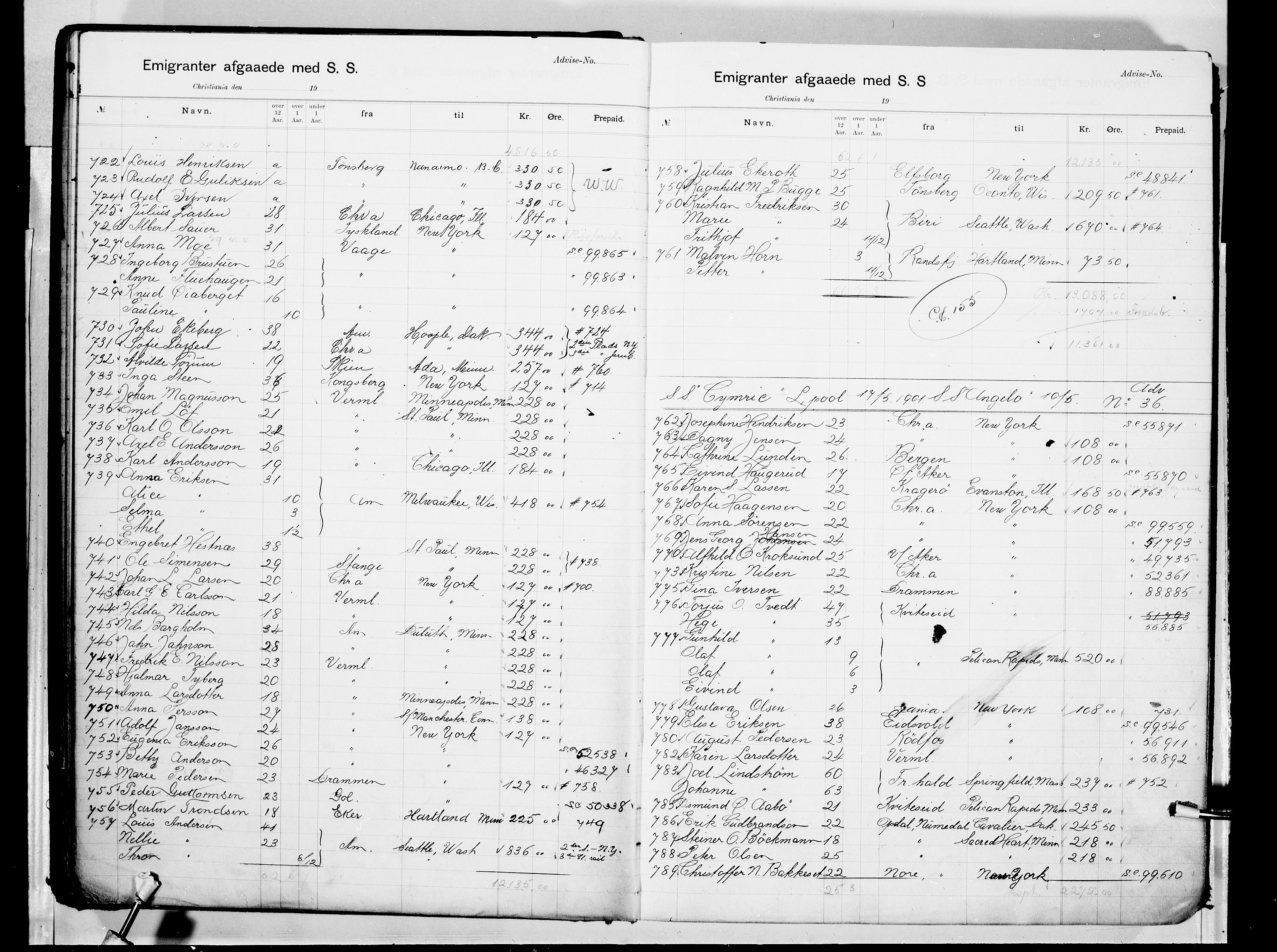 White Star-linjen, AV/SAO-PAO-0201/D/Da/L0003: Passasjerlisteprotokoll, 1900-1906, p. 18