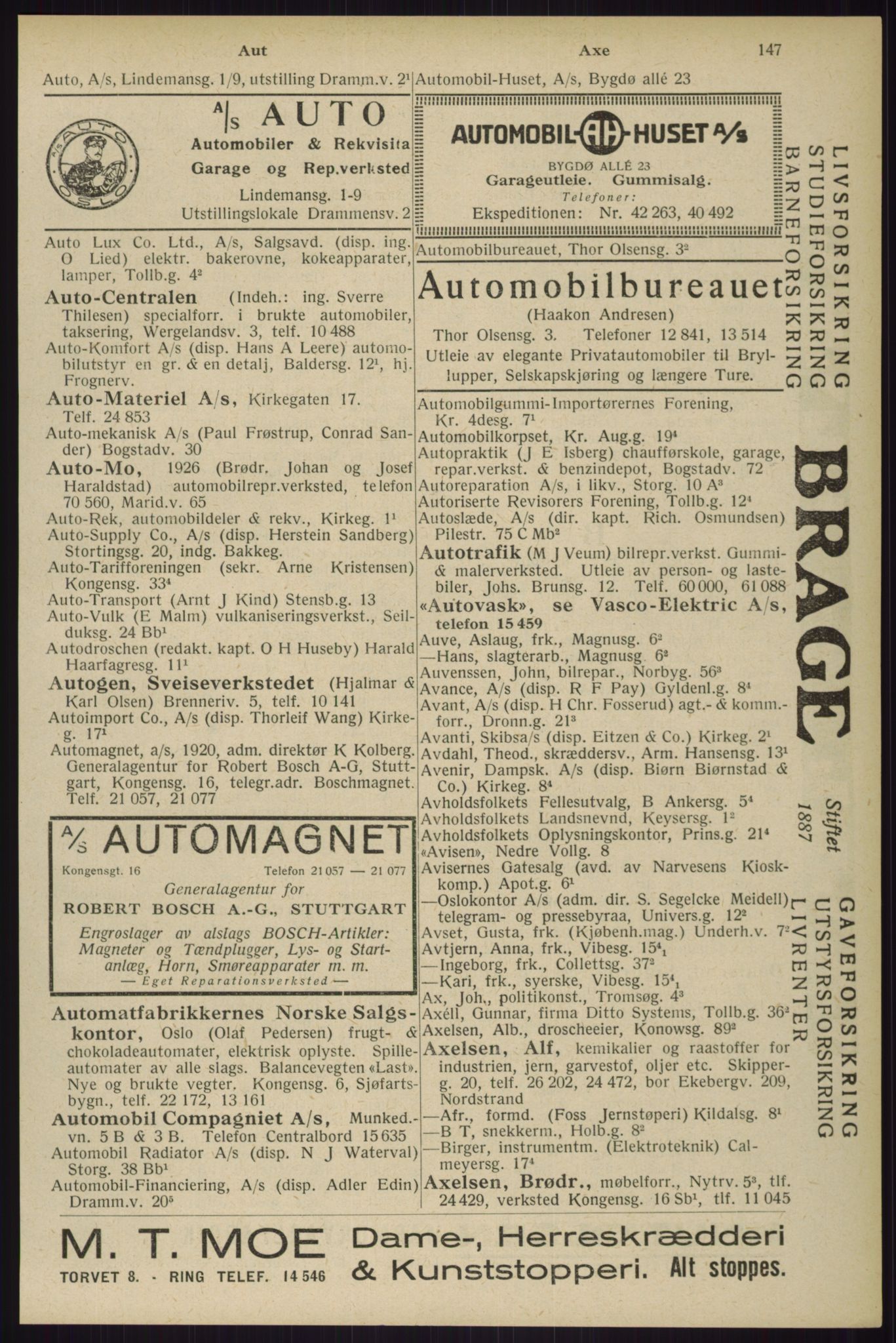 Kristiania/Oslo adressebok, PUBL/-, 1929, p. 147