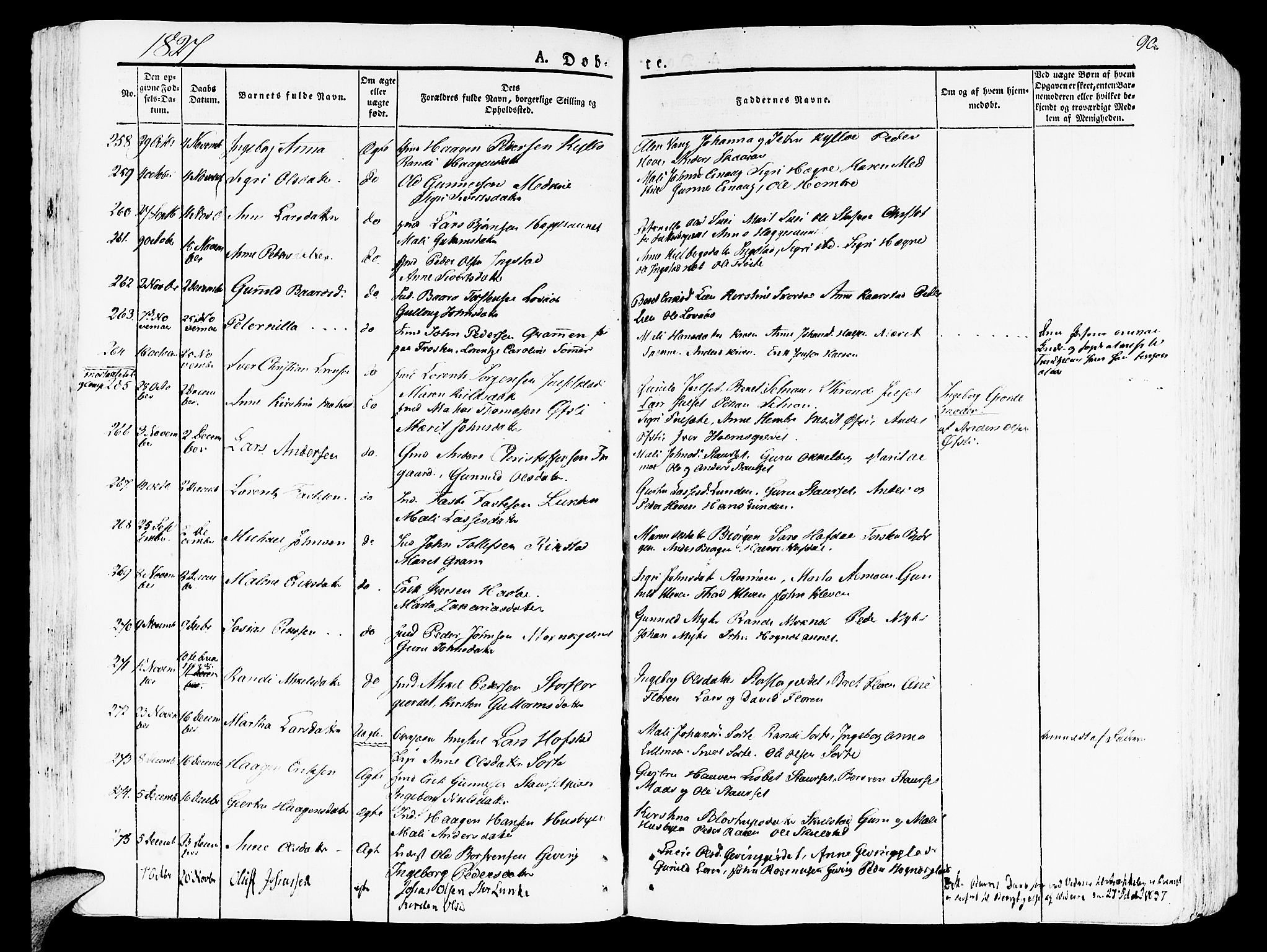 Ministerialprotokoller, klokkerbøker og fødselsregistre - Nord-Trøndelag, SAT/A-1458/709/L0070: Parish register (official) no. 709A10, 1820-1832, p. 90