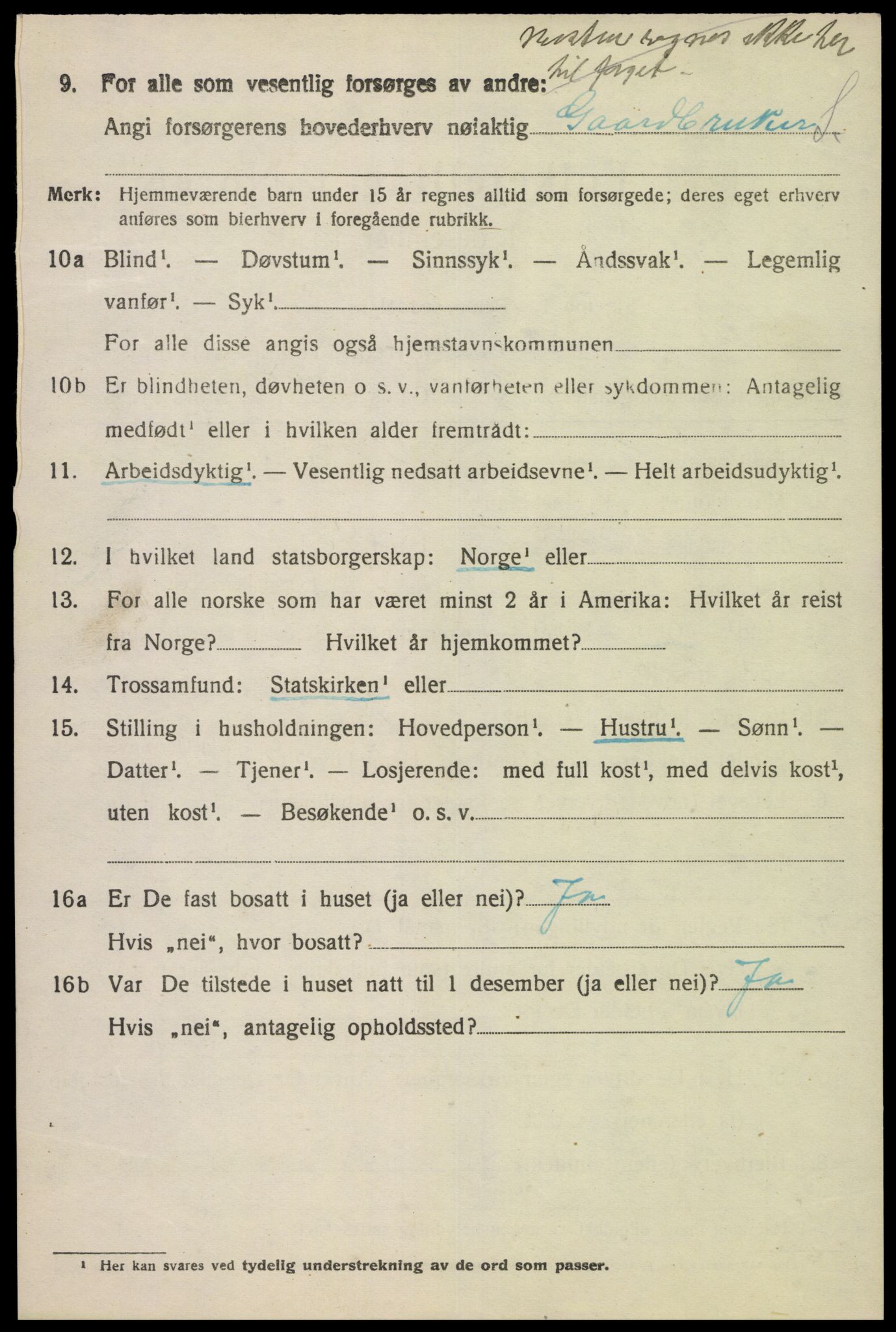 SAK, 1920 census for Eiken, 1920, p. 948