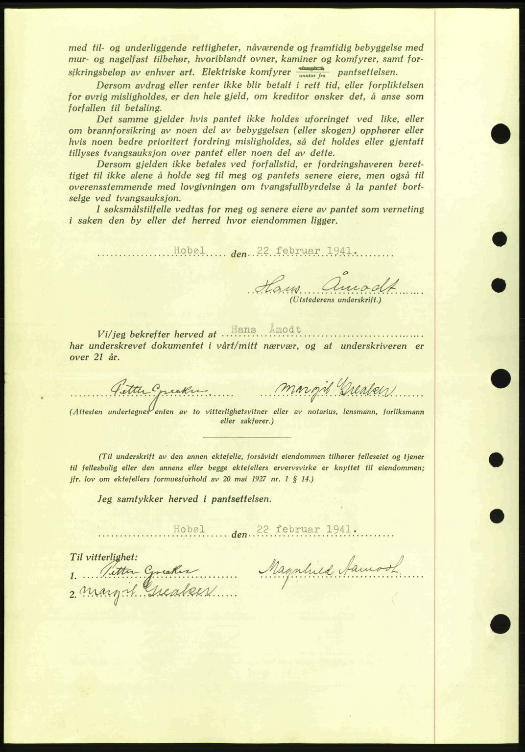 Moss sorenskriveri, SAO/A-10168: Mortgage book no. B10, 1940-1941, Diary no: : 375/1941