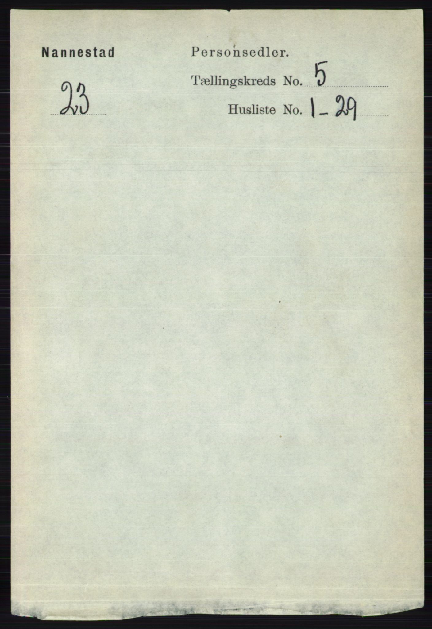 RA, 1891 census for 0238 Nannestad, 1891, p. 2600