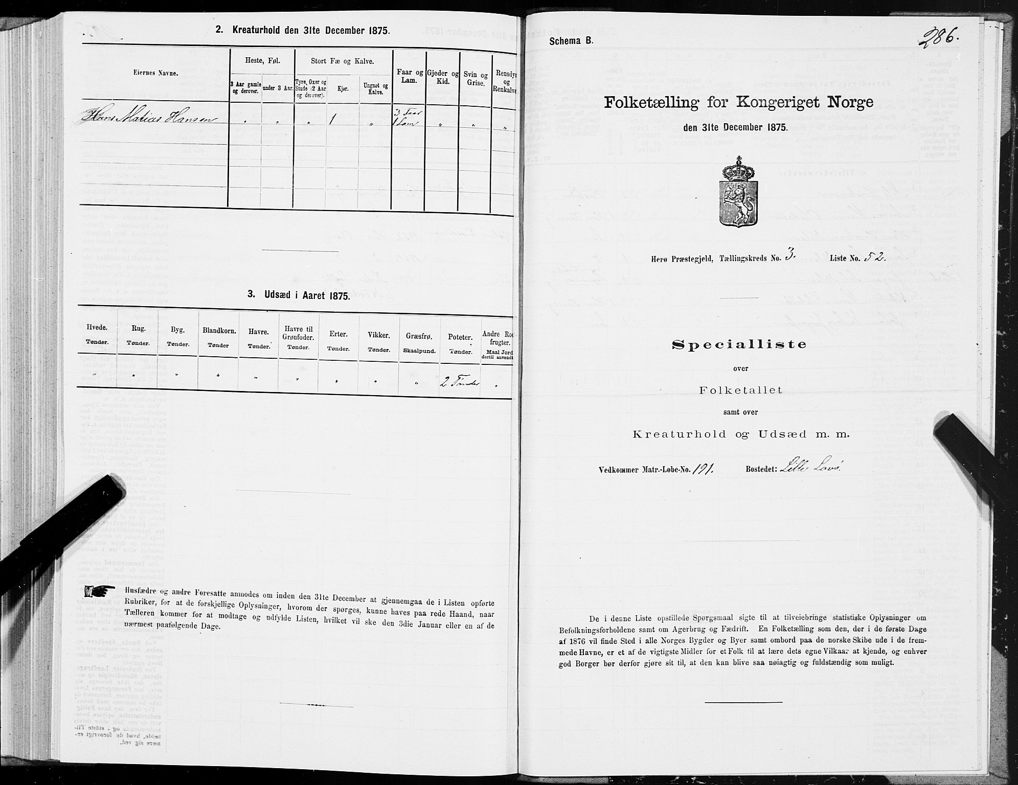 SAT, 1875 census for 1818P Herøy, 1875, p. 2286