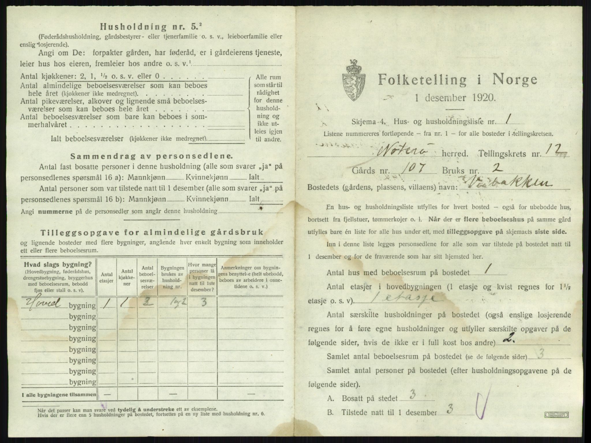 SAKO, 1920 census for Nøtterøy, 1920, p. 2453