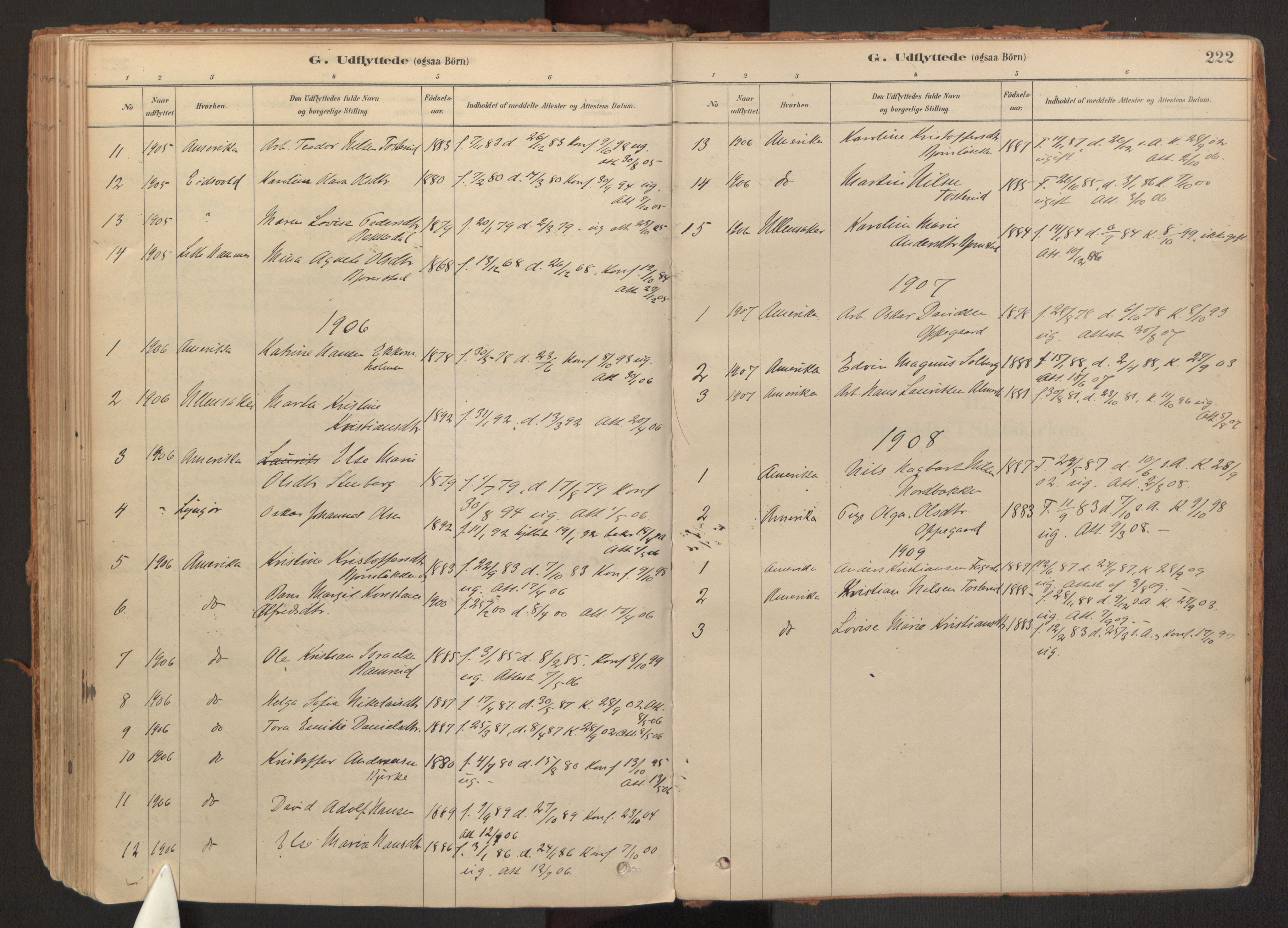 Hurdal prestekontor Kirkebøker, SAO/A-10889/F/Fb/L0003: Parish register (official) no. II 3, 1878-1920, p. 222