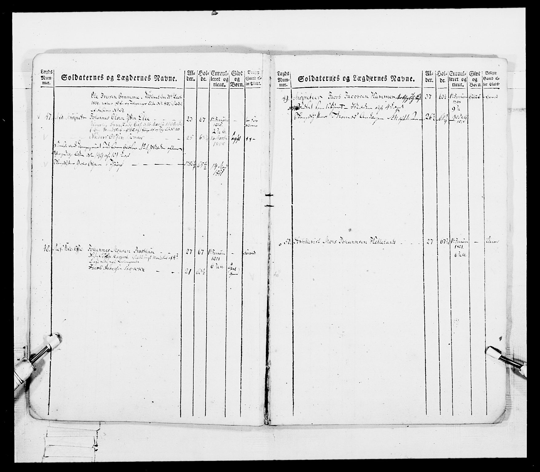 Generalitets- og kommissariatskollegiet, Det kongelige norske kommissariatskollegium, AV/RA-EA-5420/E/Eh/L0097: Bergenhusiske nasjonale infanteriregiment, 1803-1807, p. 201