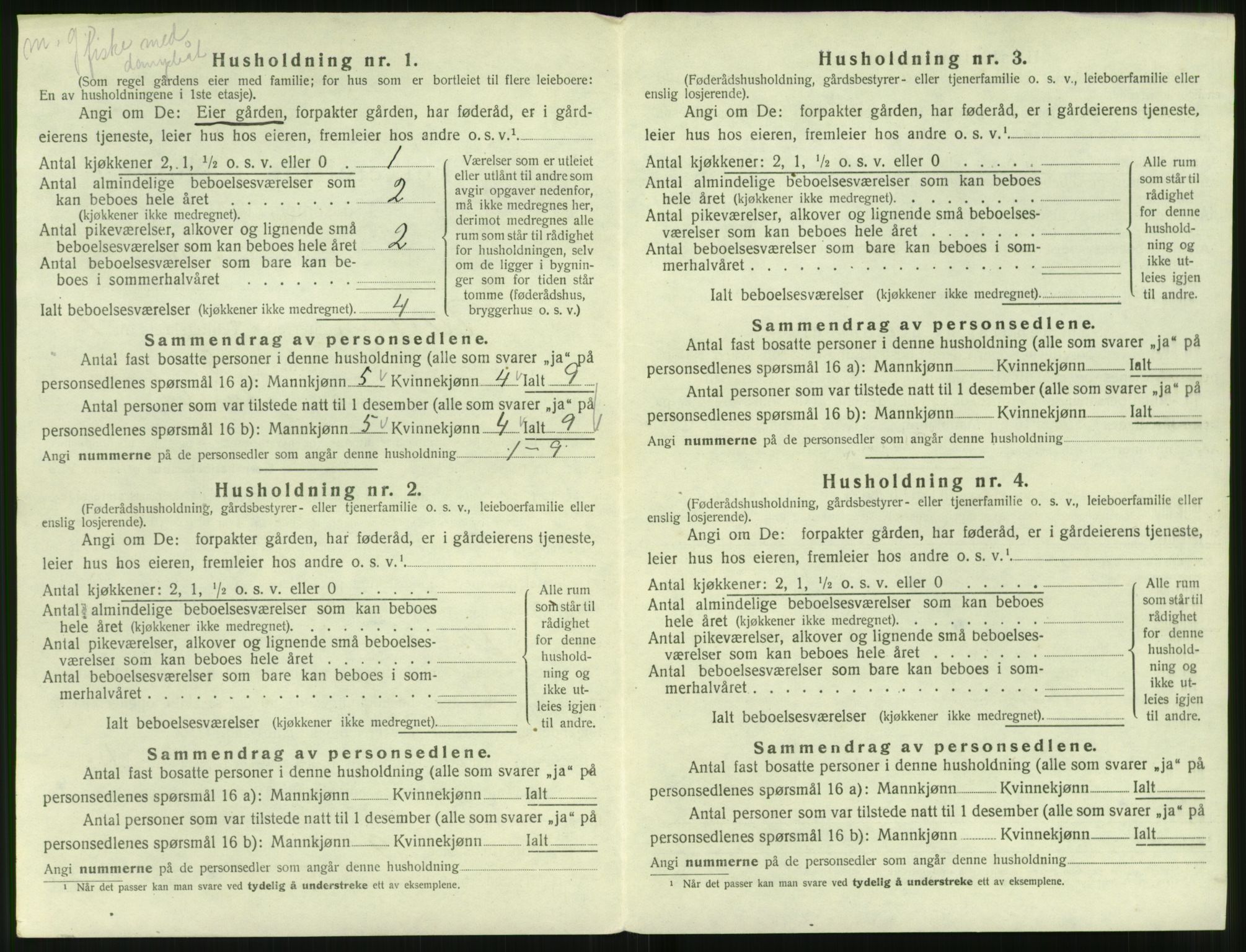 SAT, 1920 census for Ulstein, 1920, p. 689