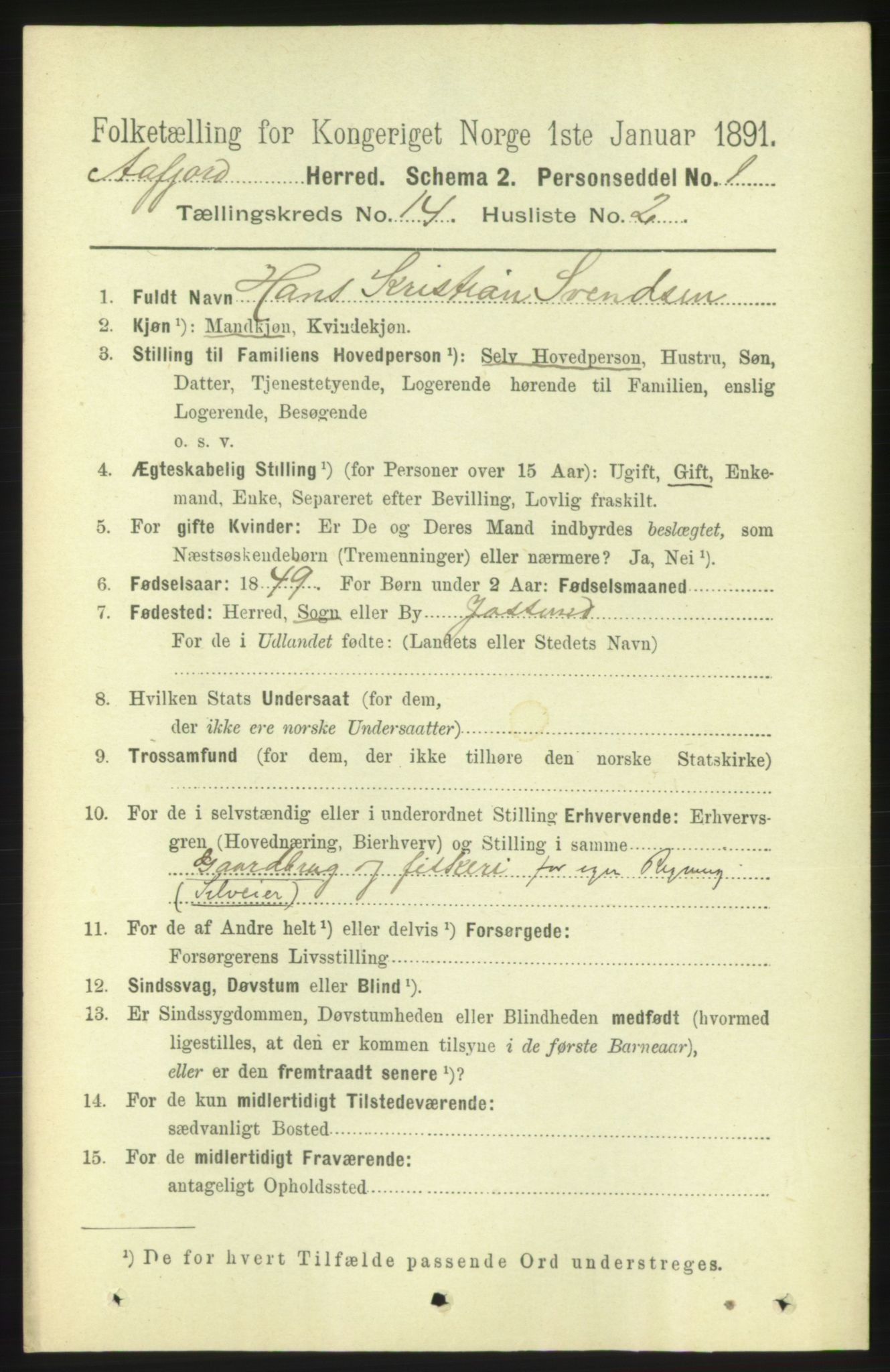 RA, 1891 census for 1630 Åfjord, 1891, p. 4621