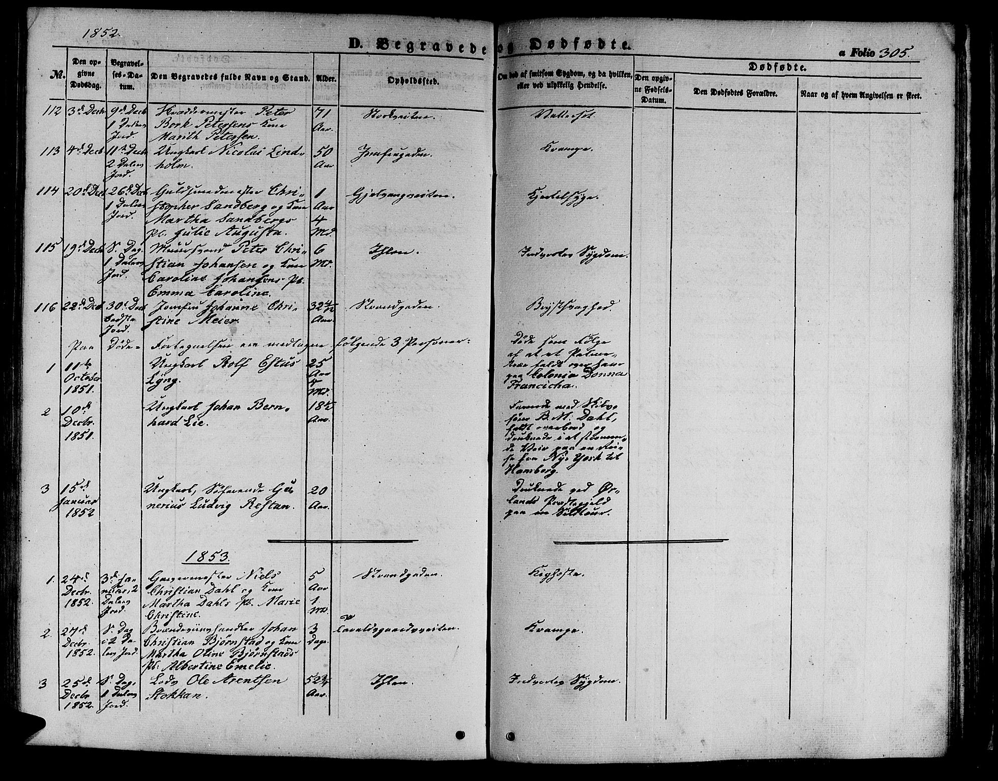 Ministerialprotokoller, klokkerbøker og fødselsregistre - Sør-Trøndelag, SAT/A-1456/602/L0137: Parish register (copy) no. 602C05, 1846-1856, p. 305