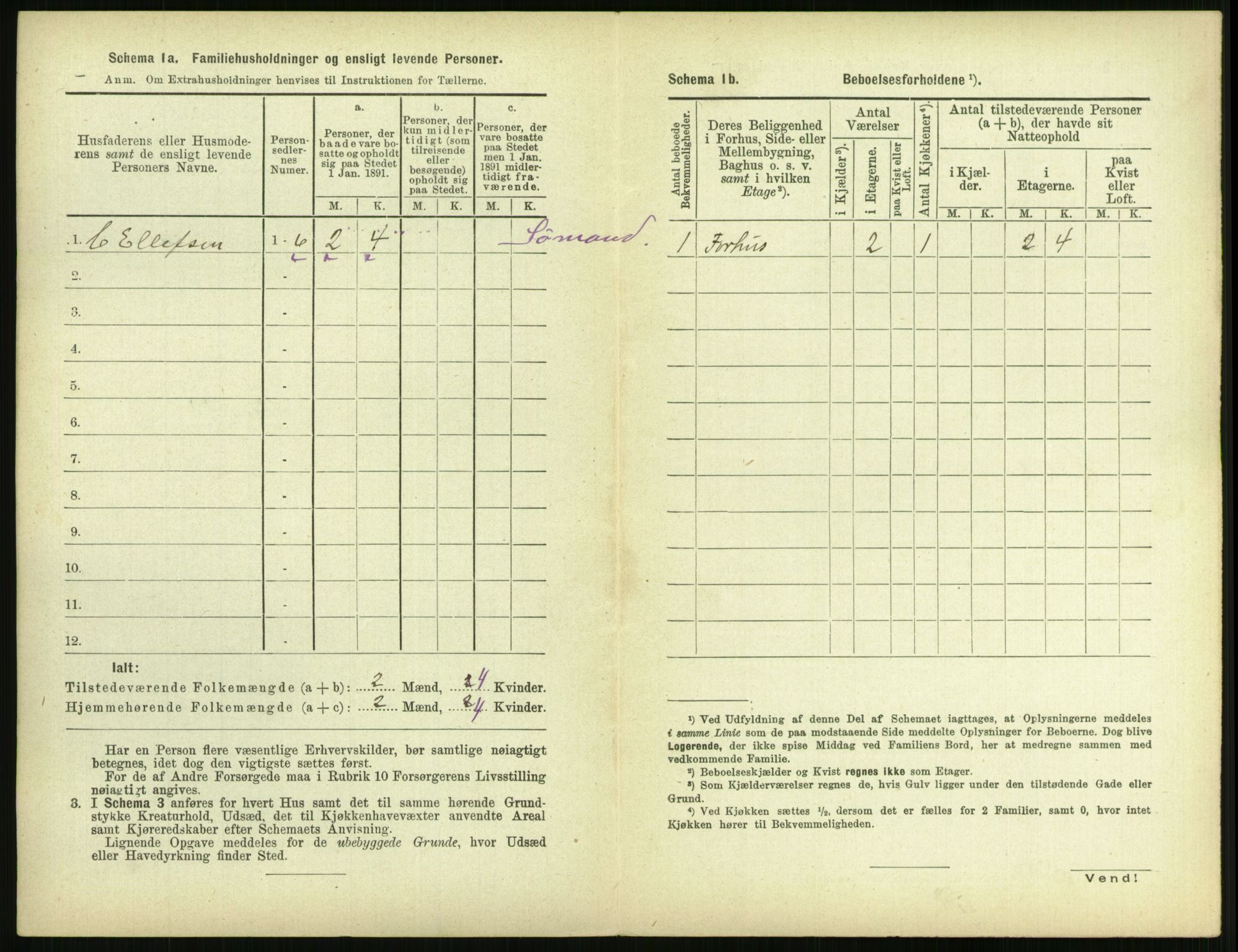 RA, 1891 census for 0802 Langesund, 1891, p. 101