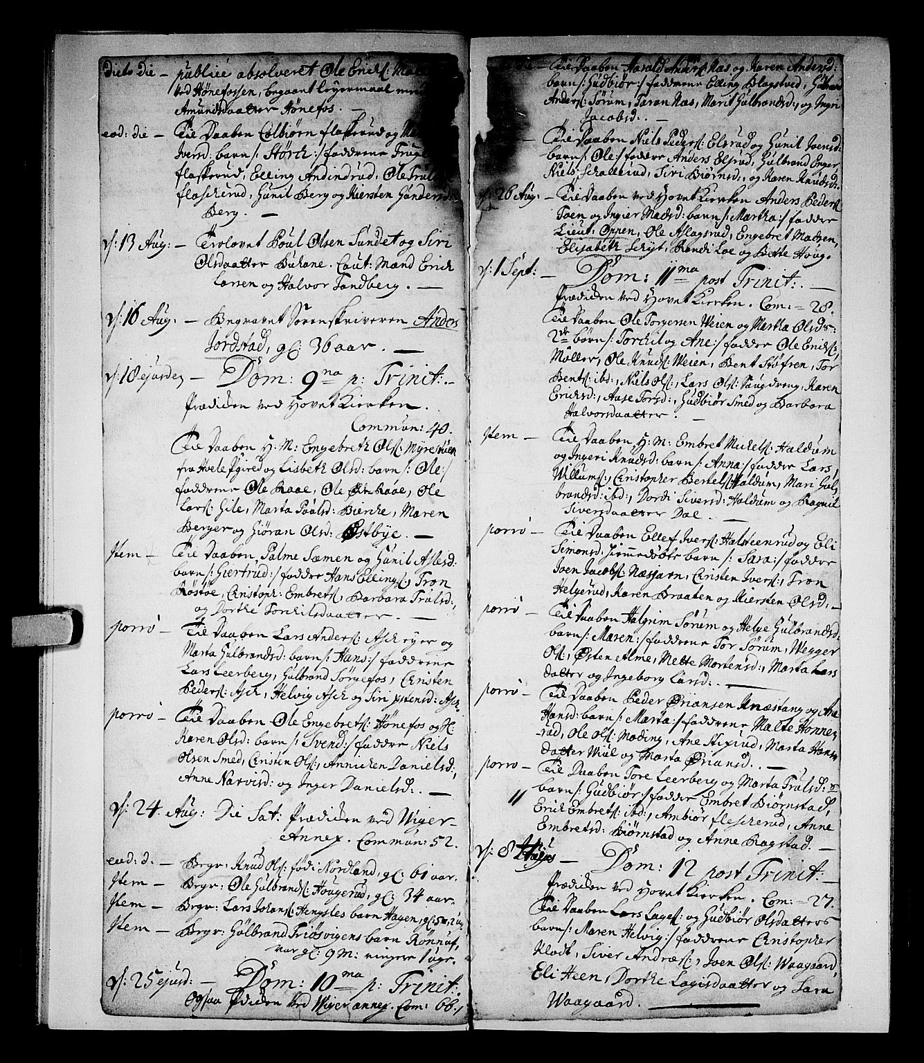 Norderhov kirkebøker, AV/SAKO-A-237/F/Fa/L0002b: Parish register (official) no. 2B, 1726-1739, p. 290-291