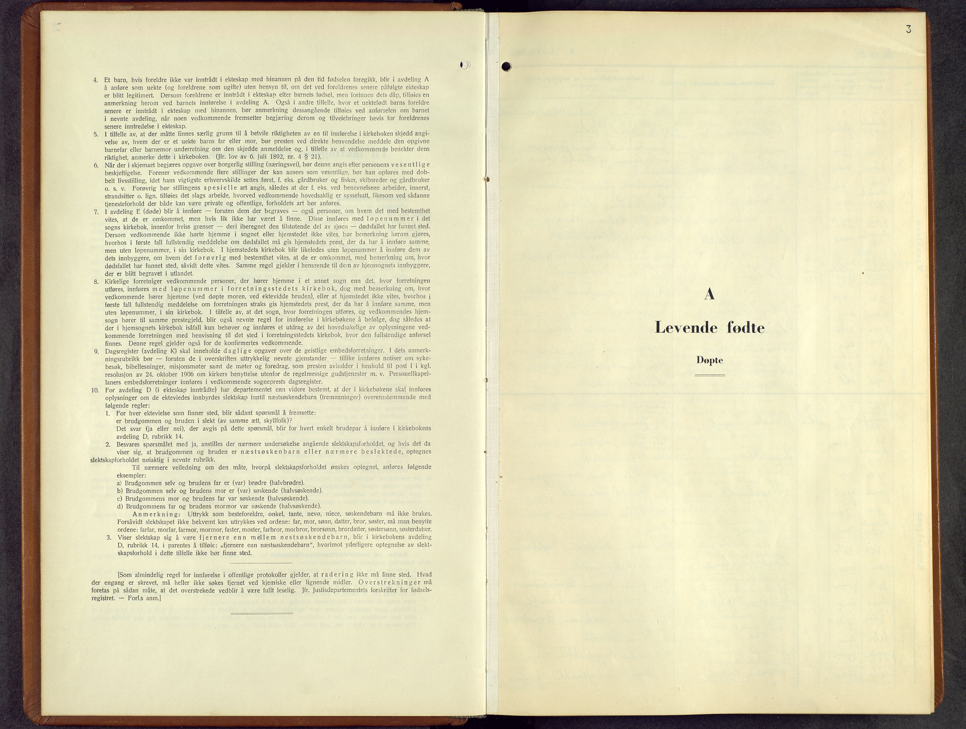 Lesja prestekontor, SAH/PREST-068/H/Ha/Hab/L0010: Parish register (copy) no. 10, 1925-1960, p. 3