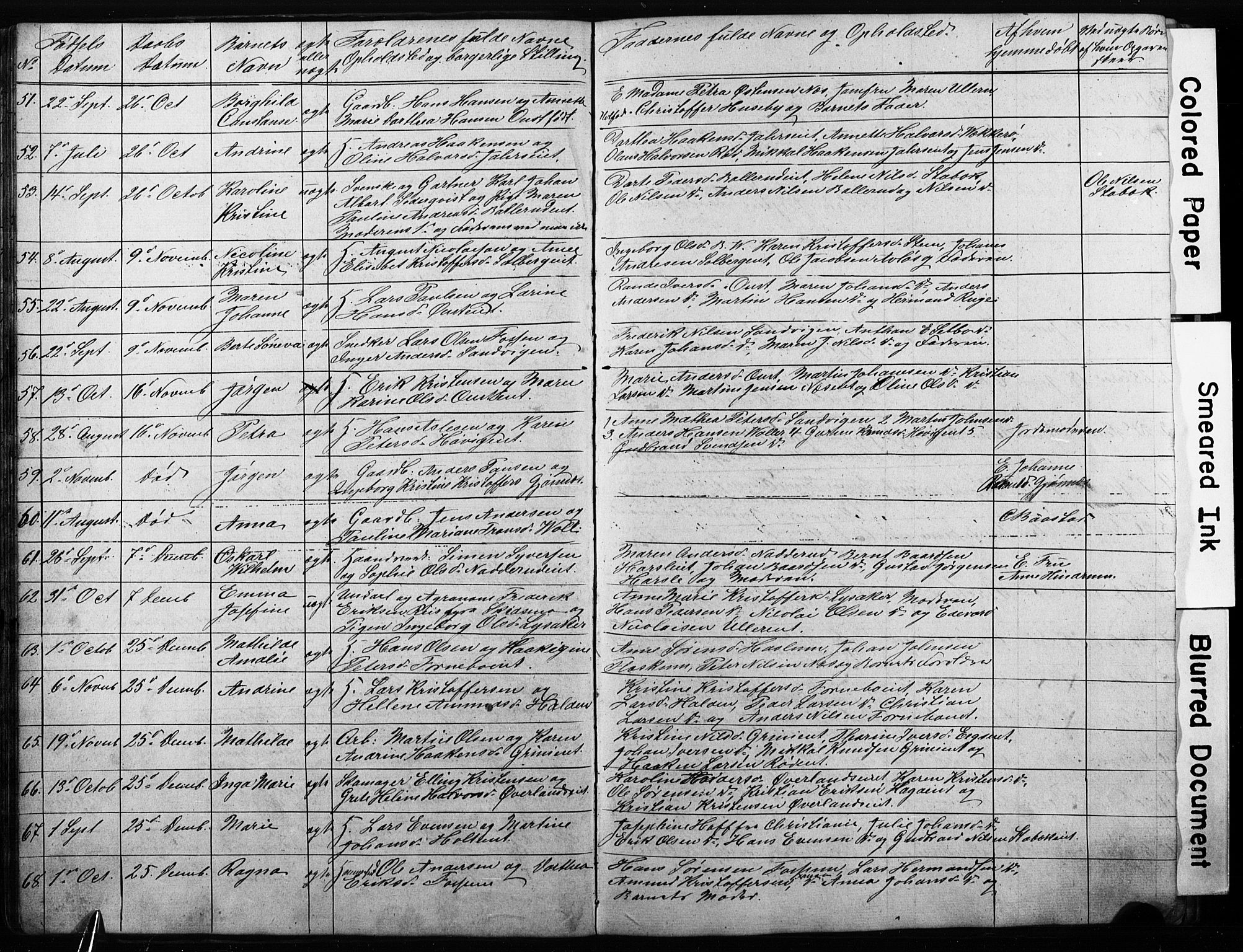 Asker prestekontor Kirkebøker, AV/SAO-A-10256a/G/Gc/L0001: Parish register (copy) no. III 1, 1854-1873