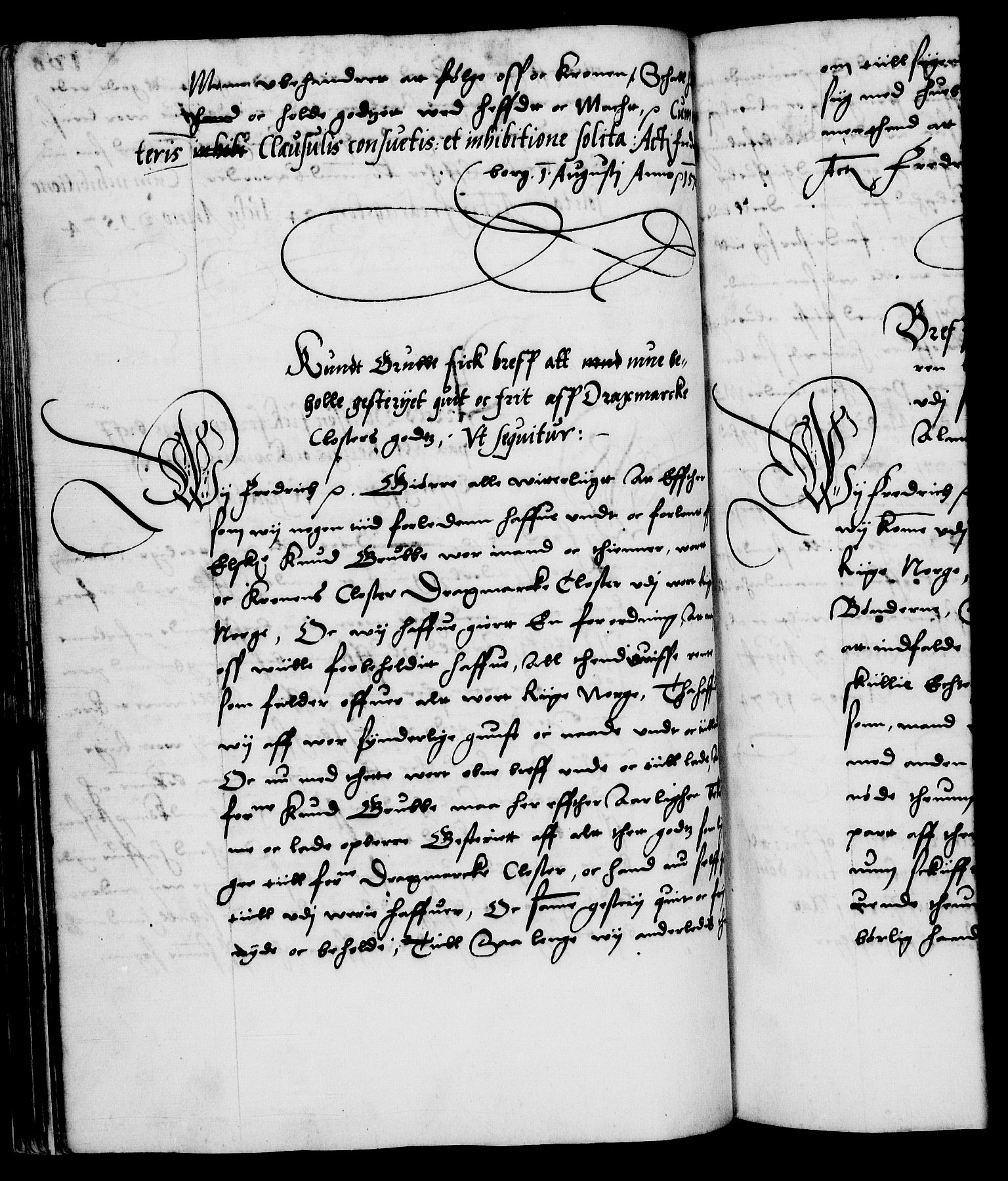 Danske Kanselli 1572-1799, RA/EA-3023/F/Fc/Fca/Fcaa/L0001: Norske registre (mikrofilm), 1572-1588, p. 100b