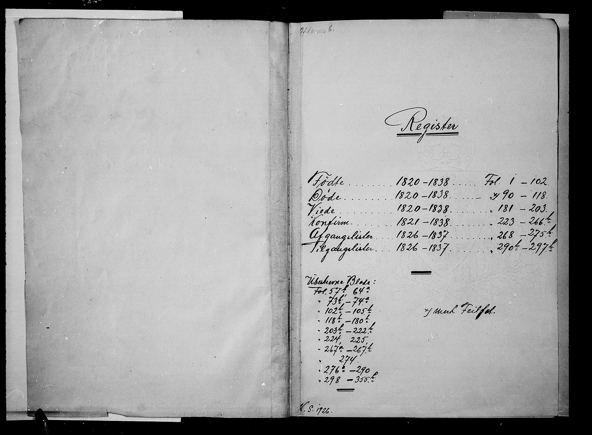 Oddernes sokneprestkontor, SAK/1111-0033/F/Fb/Fba/L0003: Parish register (copy) no. B 3, 1820-1838