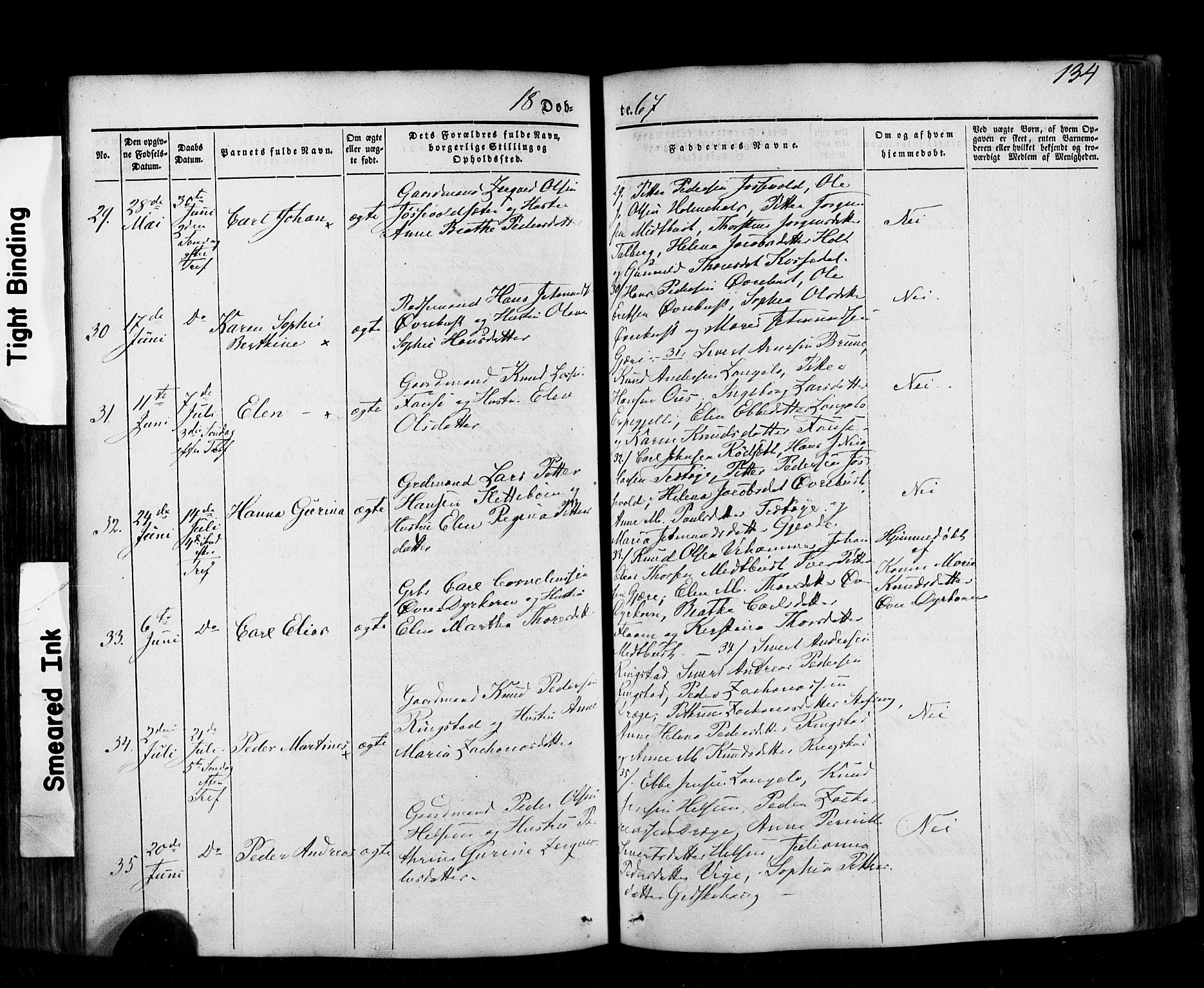 Ministerialprotokoller, klokkerbøker og fødselsregistre - Møre og Romsdal, AV/SAT-A-1454/520/L0275: Parish register (official) no. 520A05, 1844-1881, p. 134