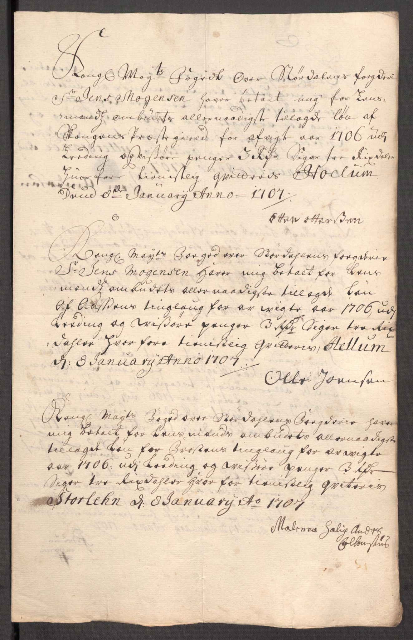 Rentekammeret inntil 1814, Reviderte regnskaper, Fogderegnskap, RA/EA-4092/R62/L4196: Fogderegnskap Stjørdal og Verdal, 1705-1706, p. 467