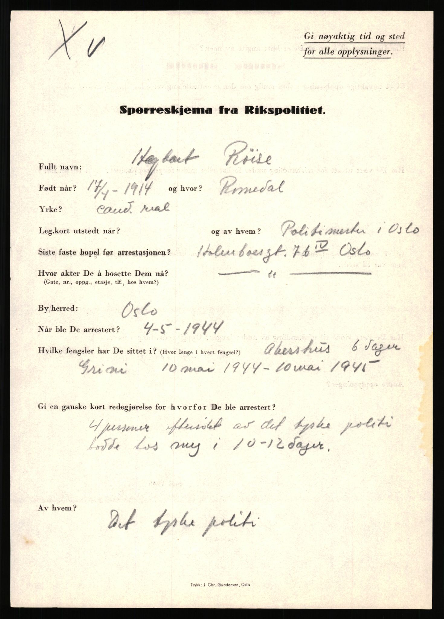 Rikspolitisjefen, AV/RA-S-1560/L/L0014: Pettersen, Aksel - Savosnick, Ernst, 1940-1945, p. 954