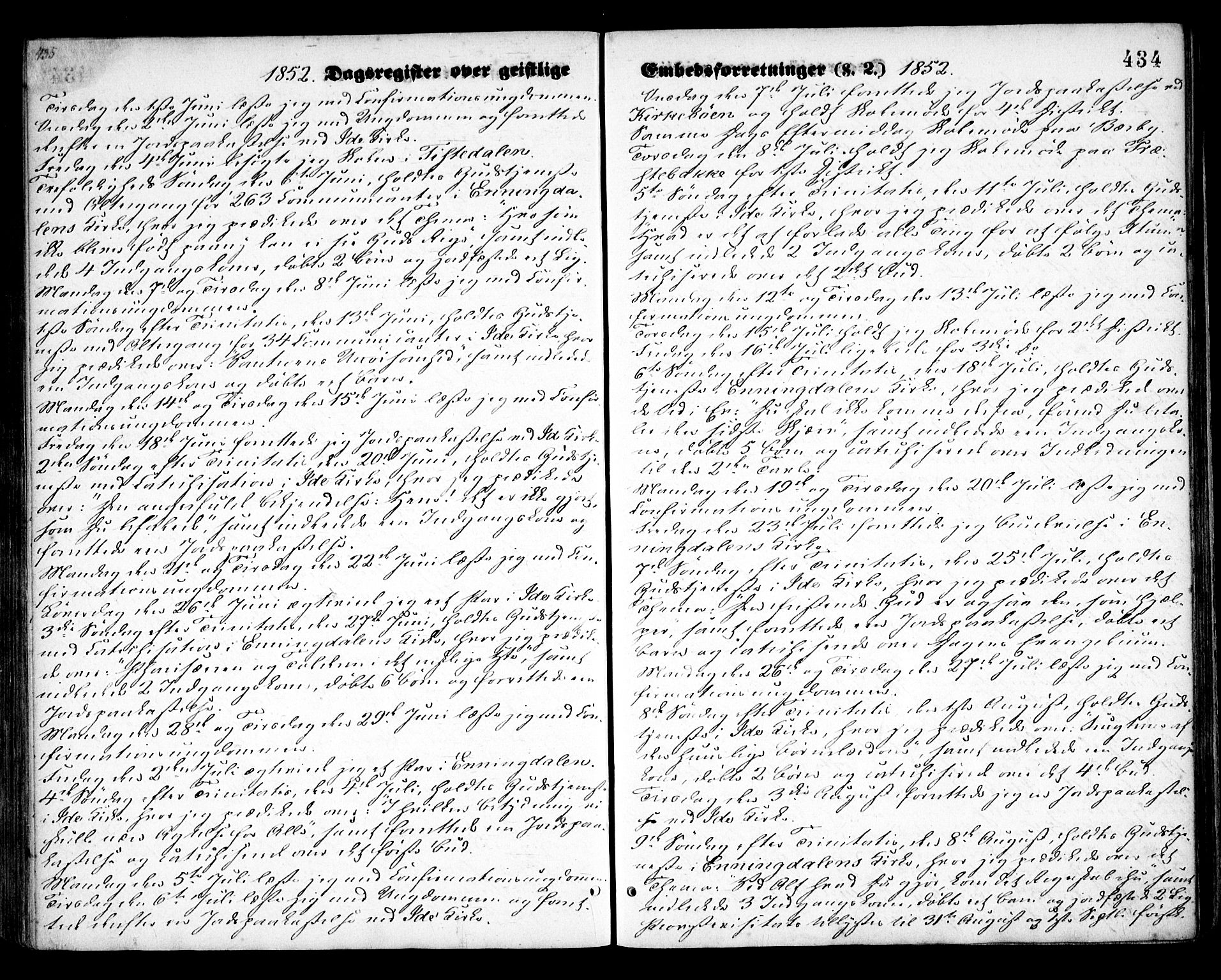 Idd prestekontor Kirkebøker, SAO/A-10911/F/Fc/L0004b: Parish register (official) no. III 4B, 1848-1860, p. 434