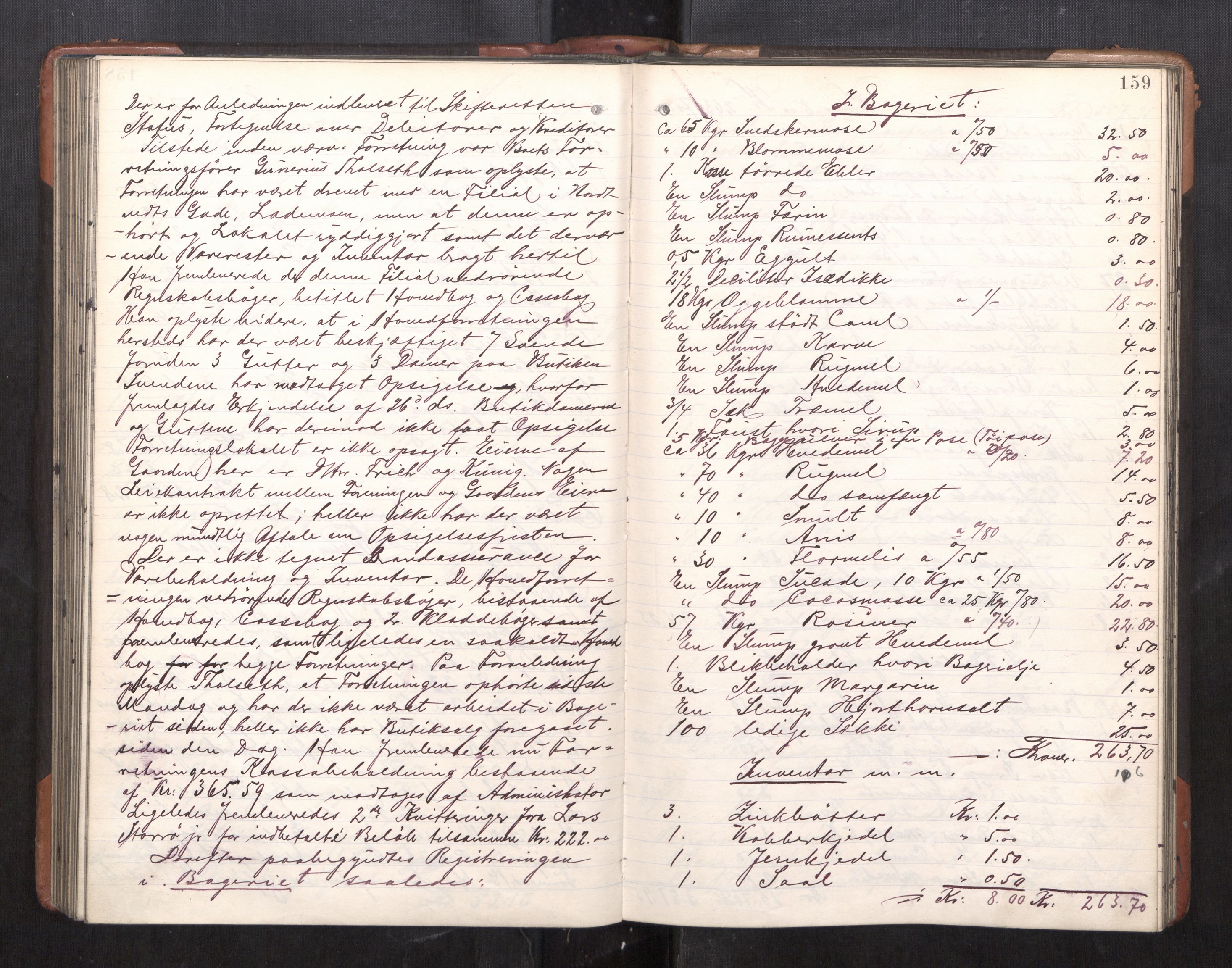 Trondheim byfogd, AV/SAT-A-0003/1/3/3C/L0025: Skifteregistreringsprotokoll - 24/1-14/7. (u/ register), 1906-1909, p. 159