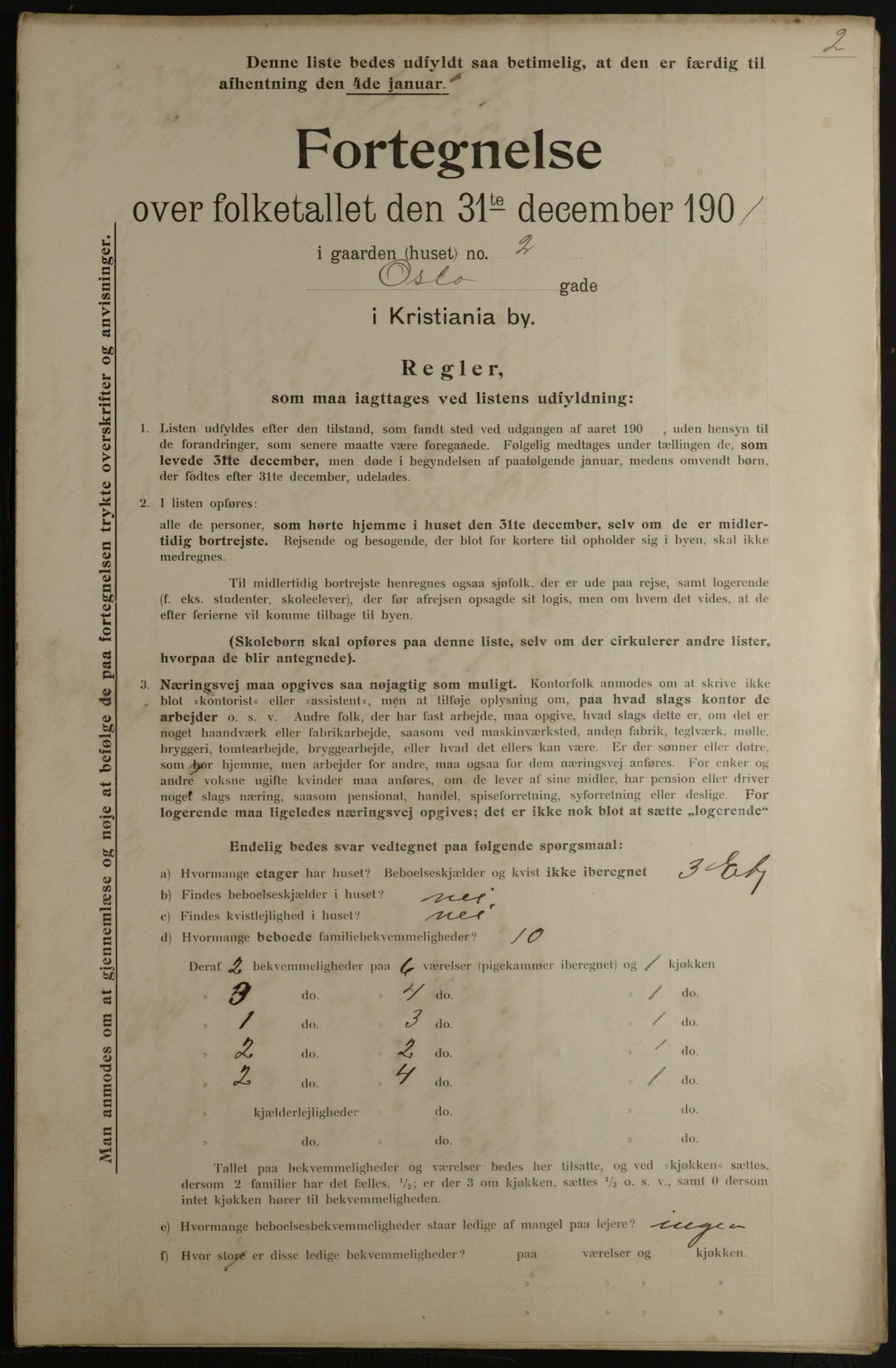 OBA, Municipal Census 1901 for Kristiania, 1901, p. 11786