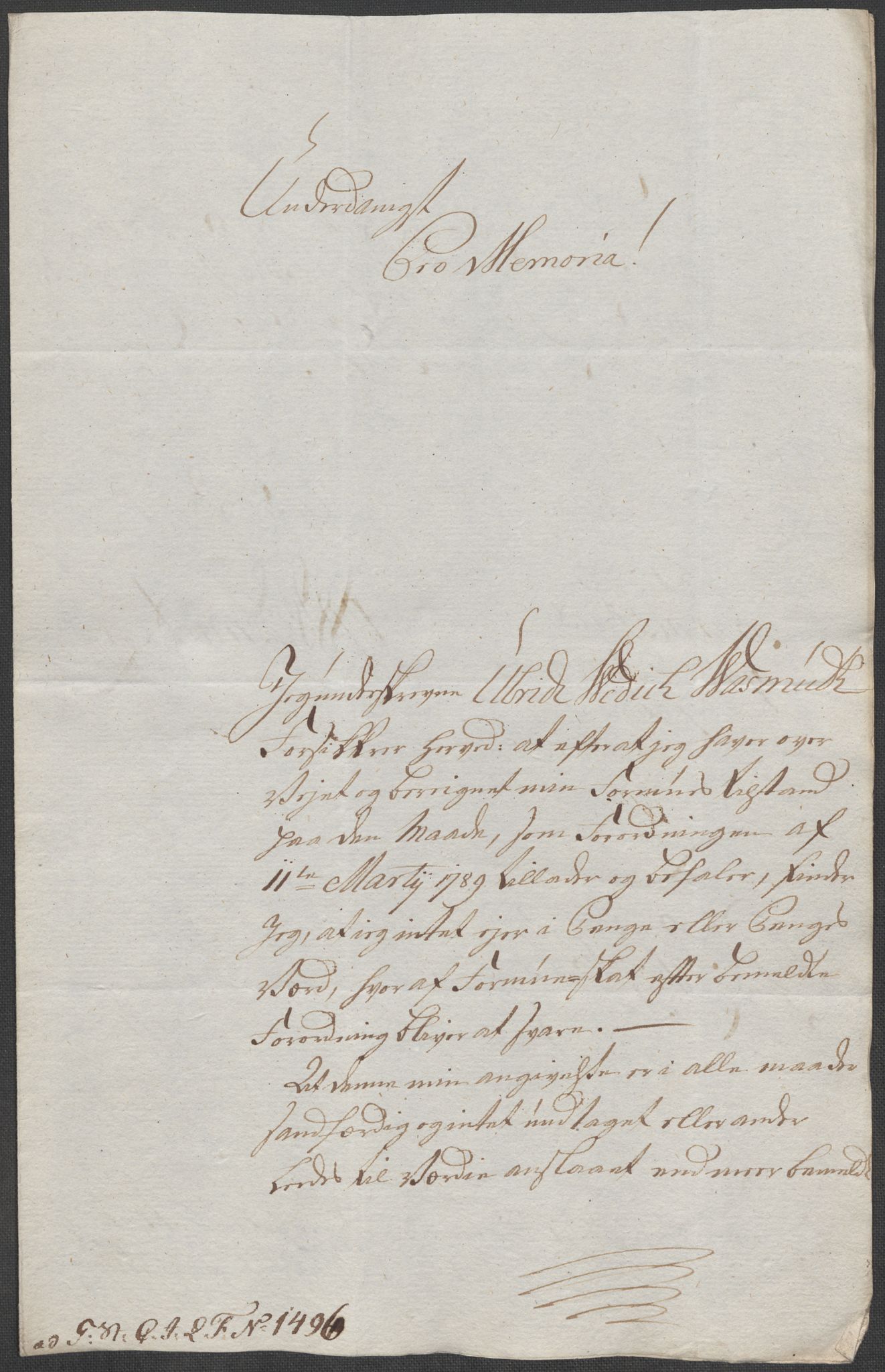 Rentekammeret inntil 1814, Reviderte regnskaper, Mindre regnskaper, AV/RA-EA-4068/Rf/Rfe/L0042:  Senja og Troms fogderi, 1789, p. 24