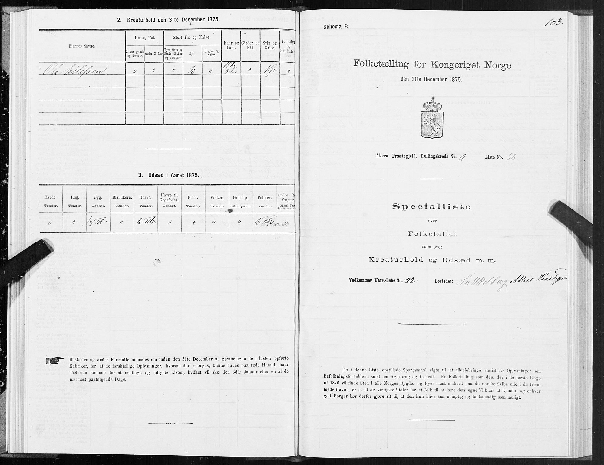SAT, 1875 census for 1545P Aukra, 1875, p. 3103