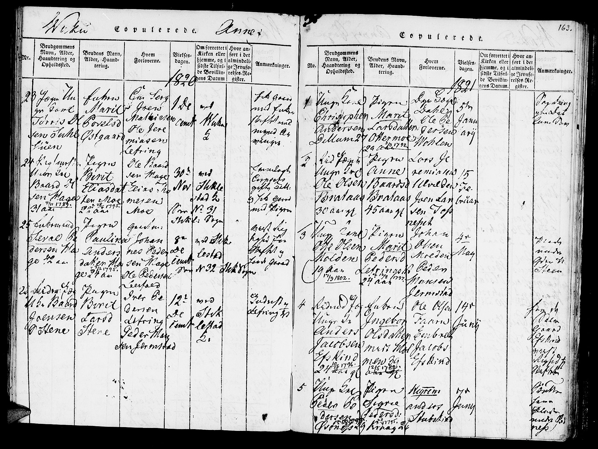 Ministerialprotokoller, klokkerbøker og fødselsregistre - Nord-Trøndelag, SAT/A-1458/723/L0234: Parish register (official) no. 723A05 /2, 1816-1821, p. 163