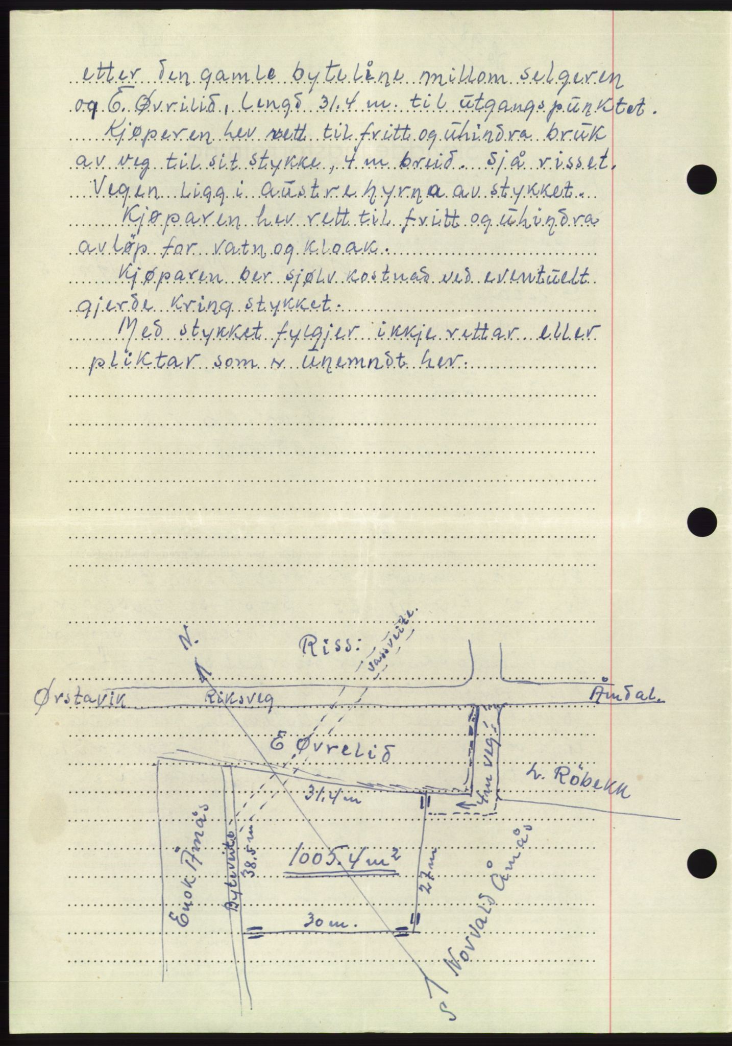 Søre Sunnmøre sorenskriveri, AV/SAT-A-4122/1/2/2C/L0094: Mortgage book no. 20A, 1953-1953, Diary no: : 985/1953