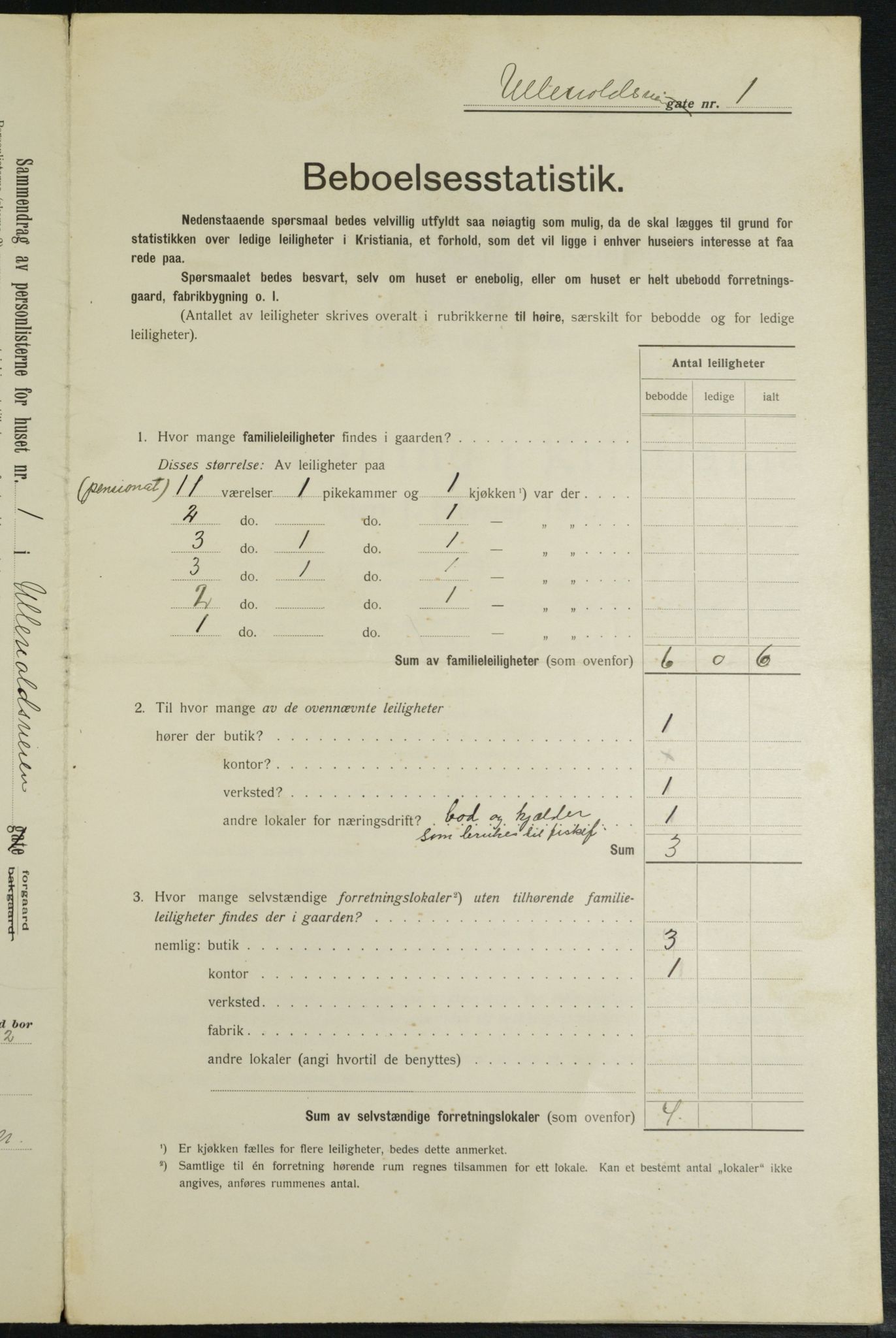 OBA, Municipal Census 1913 for Kristiania, 1913, p. 118788