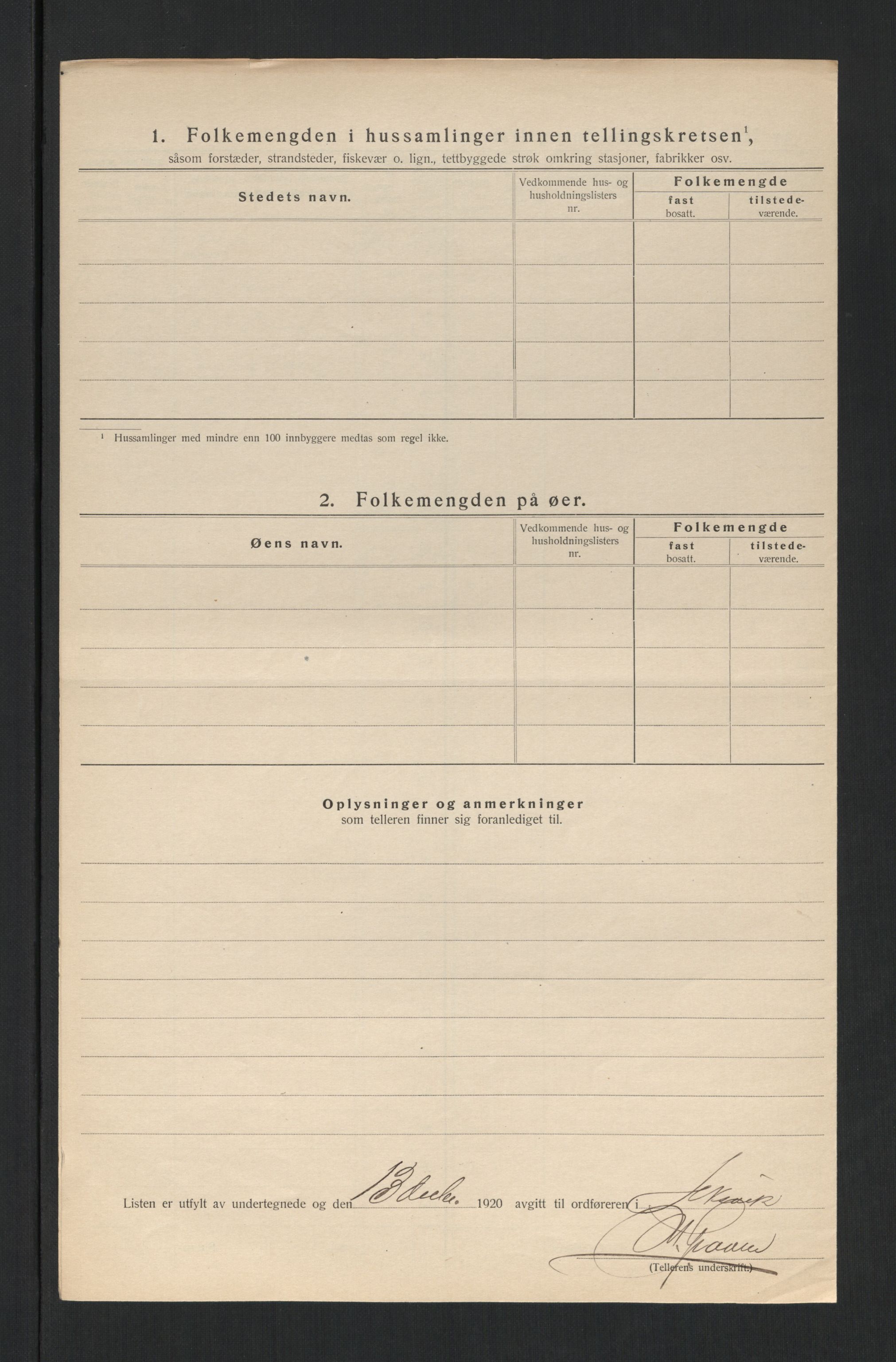 SAT, 1920 census for Leksvik, 1920, p. 17