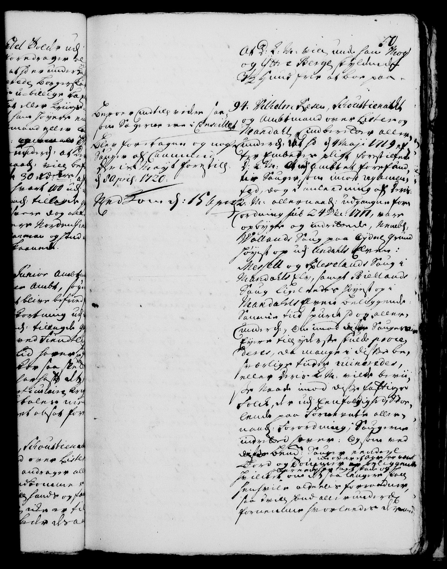 Rentekammeret, Kammerkanselliet, RA/EA-3111/G/Gh/Gha/L0001: Norsk ekstraktmemorialprotokoll, sak. 1-375 (merket RK 53.46), 1720, p. 50