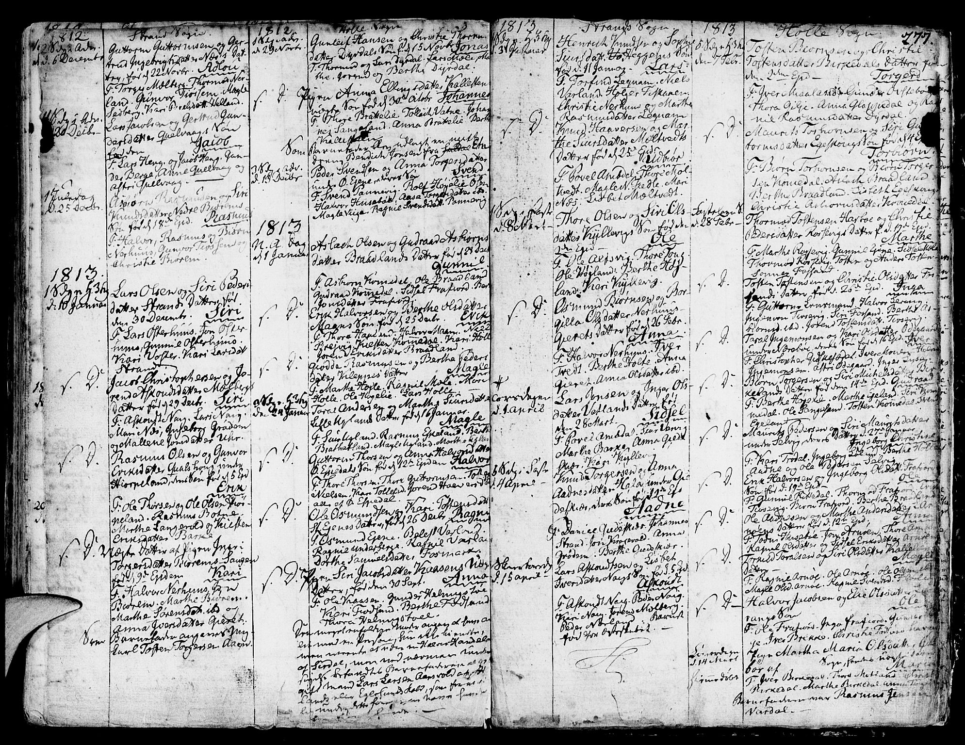 Strand sokneprestkontor, SAST/A-101828/H/Ha/Haa/L0003: Parish register (official) no. A 3, 1769-1816, p. 277