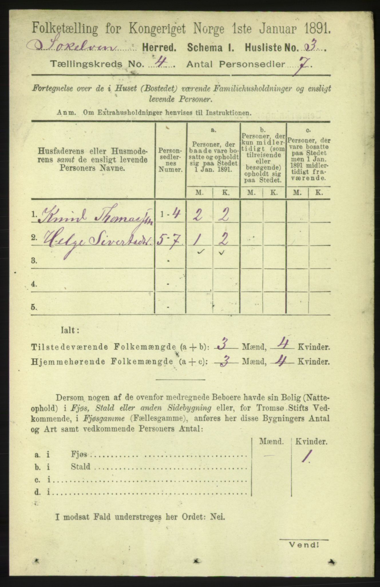 RA, 1891 census for 1528 Sykkylven, 1891, p. 2219