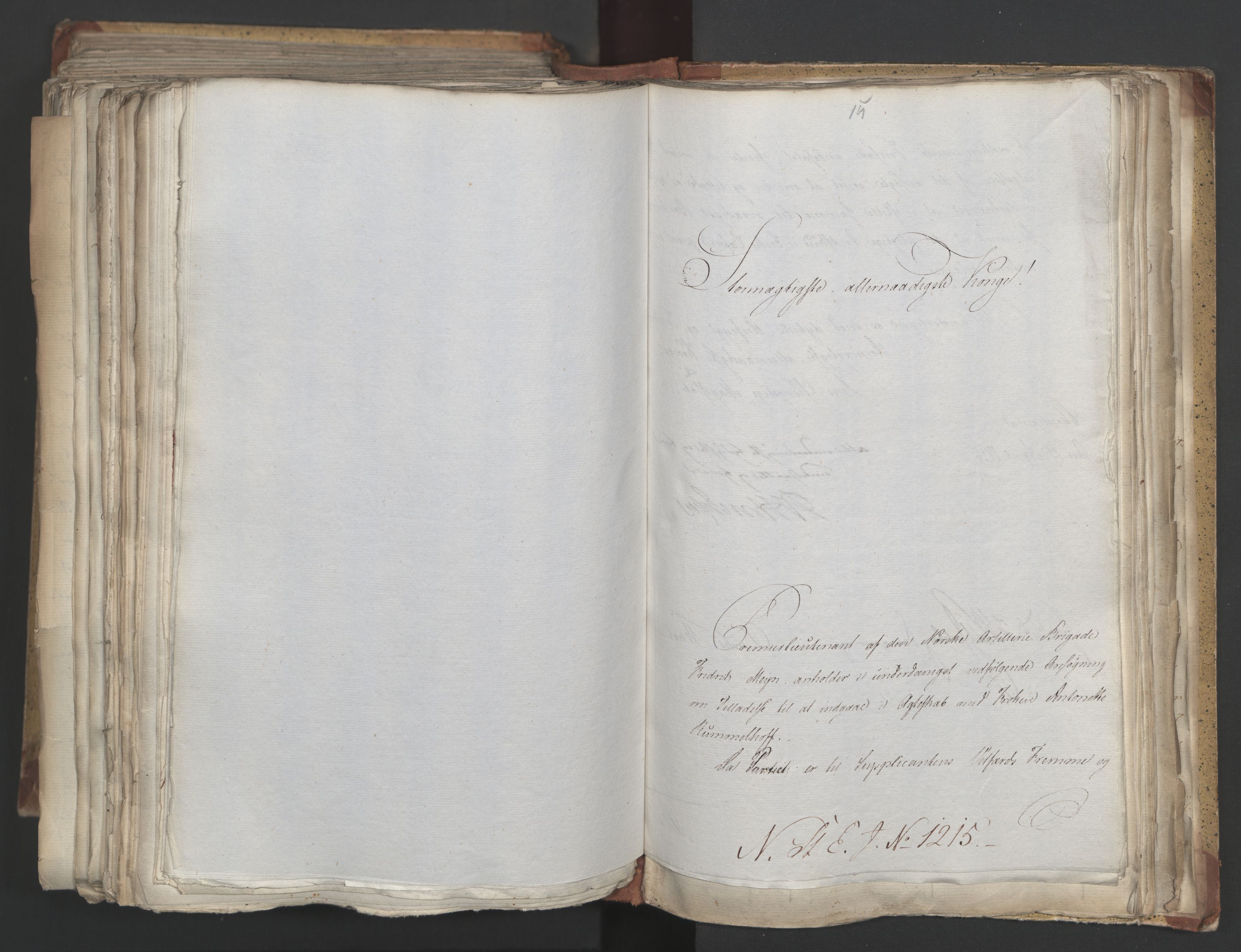 Statsrådsavdelingen i Stockholm, AV/RA-S-1003/D/Da/L0005: Regjeringsinnstillinger nr. 1000-1246, 1816, p. 501
