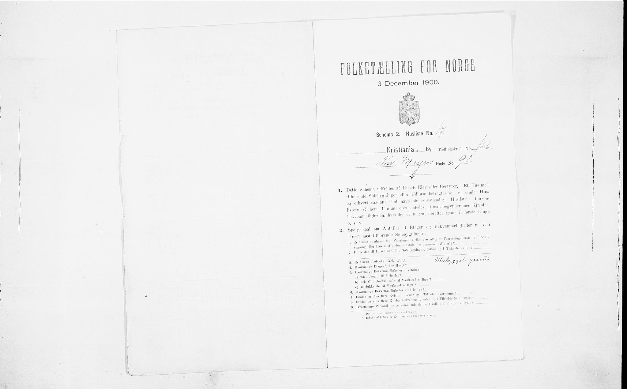 SAO, 1900 census for Kristiania, 1900, p. 100231