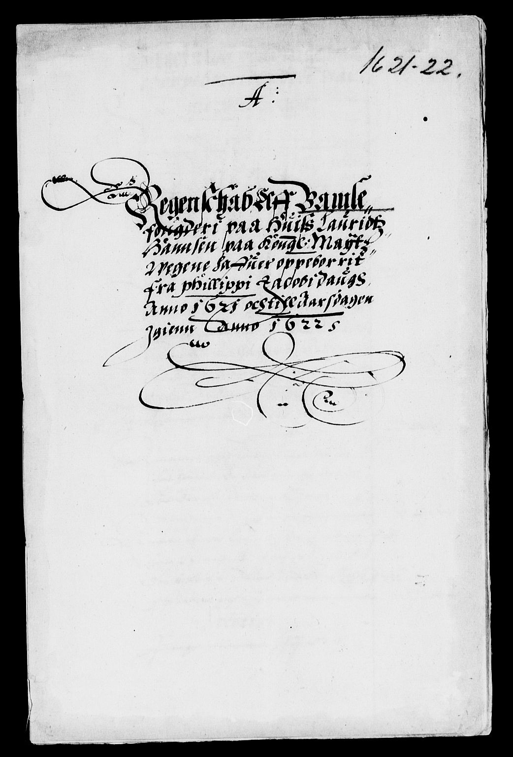 Rentekammeret inntil 1814, Reviderte regnskaper, Lensregnskaper, AV/RA-EA-5023/R/Rb/Rbp/L0007: Bratsberg len, 1621-1623