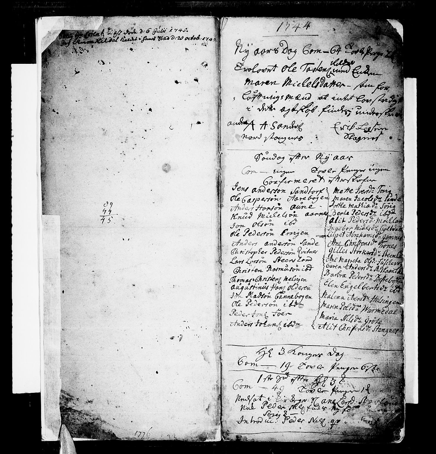 Trondenes sokneprestkontor, SATØ/S-1319/H/Ha/L0001kirke: Parish register (official) no. 1, 1744-1777, p. 2