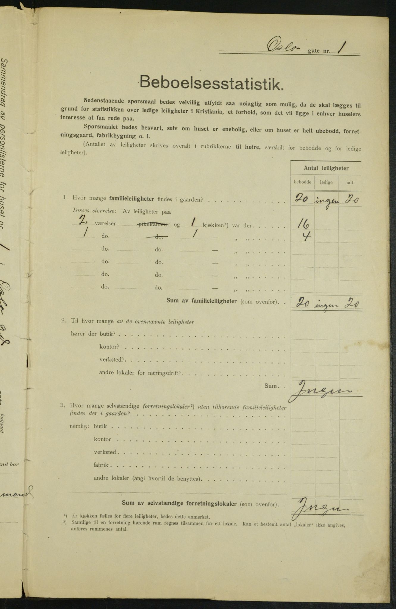 OBA, Municipal Census 1915 for Kristiania, 1915, p. 76419