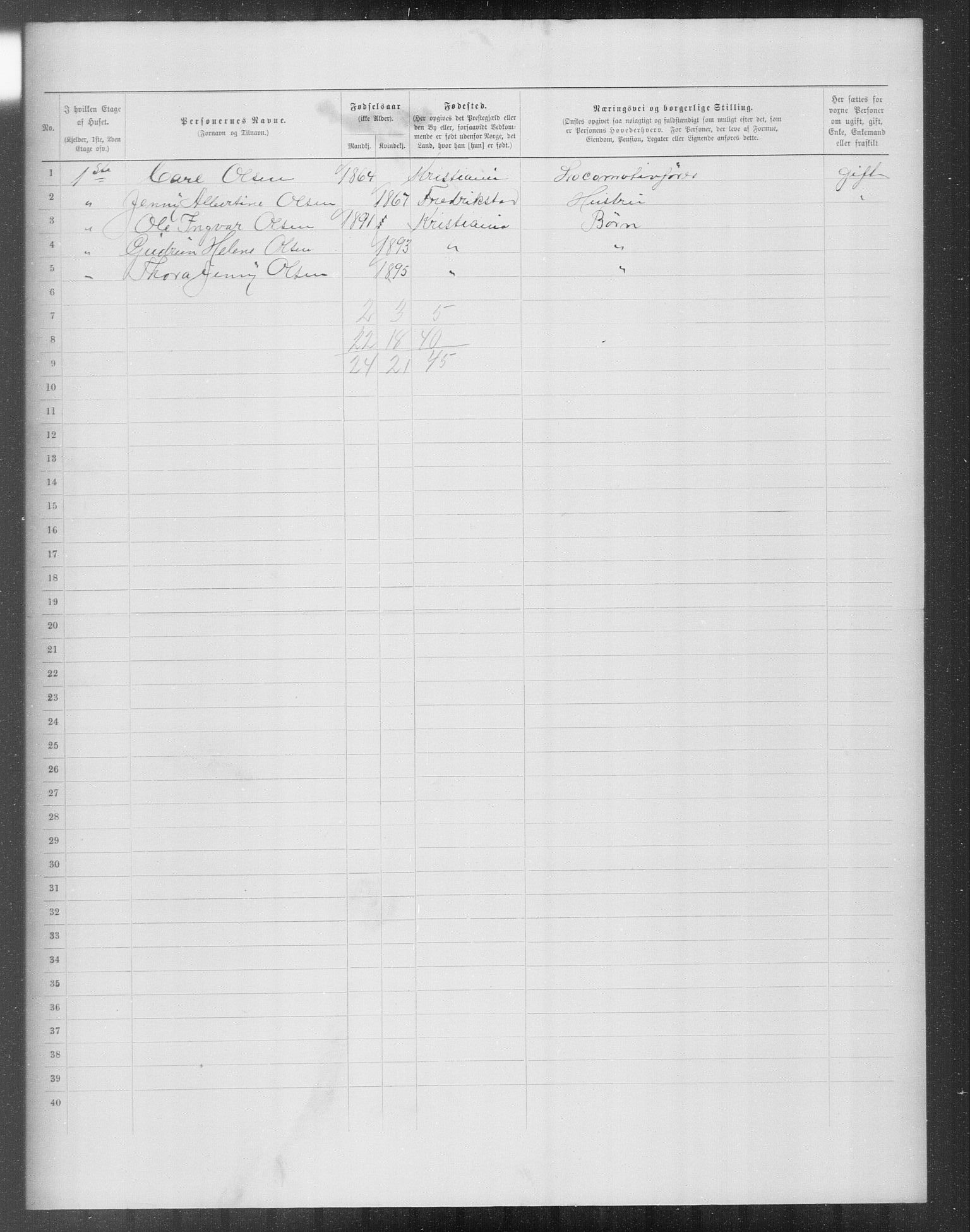 OBA, Municipal Census 1899 for Kristiania, 1899, p. 11772