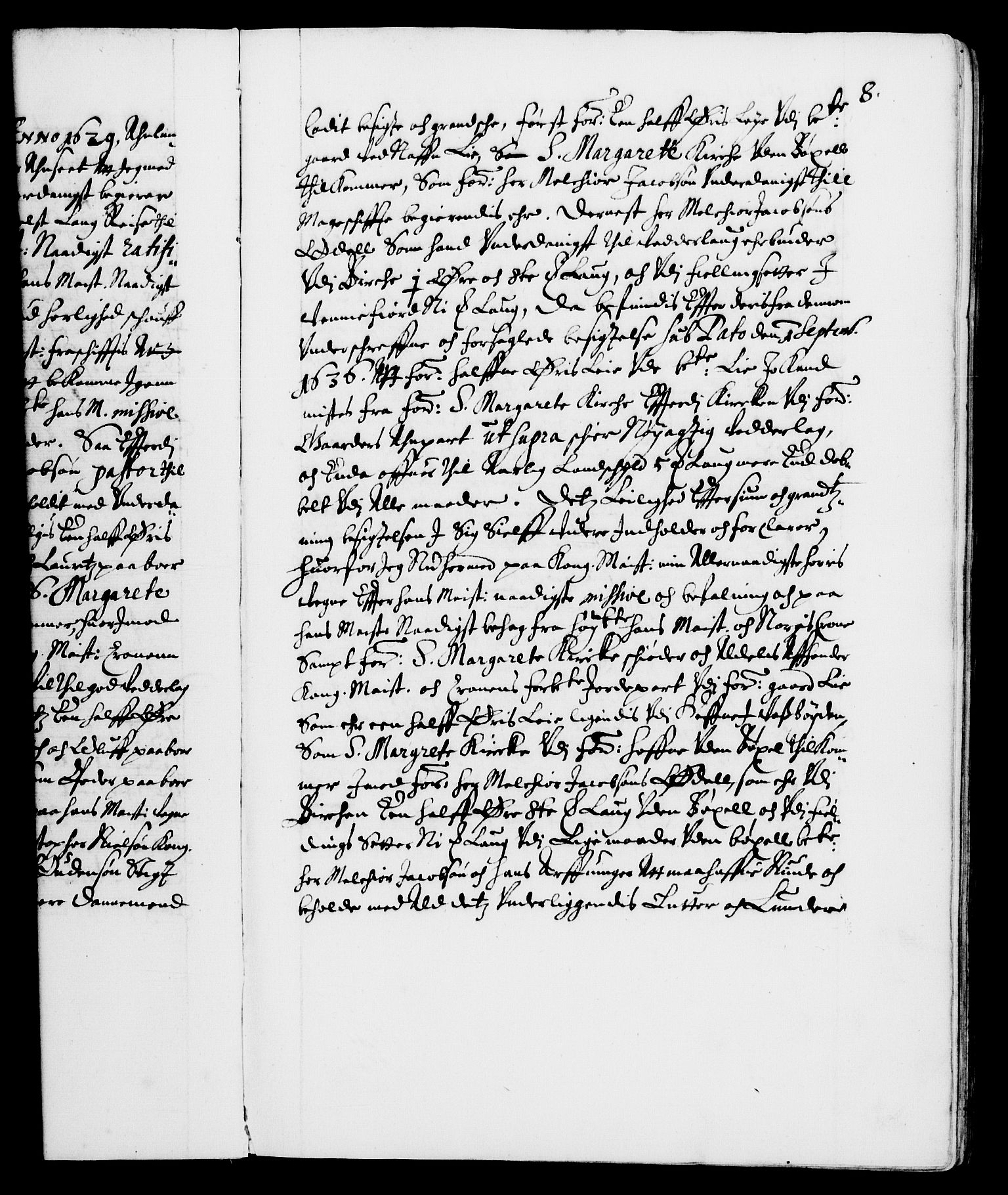 Danske Kanselli 1572-1799, AV/RA-EA-3023/F/Fc/Fca/Fcaa/L0006: Norske registre (mikrofilm), 1637-1642, p. 8a