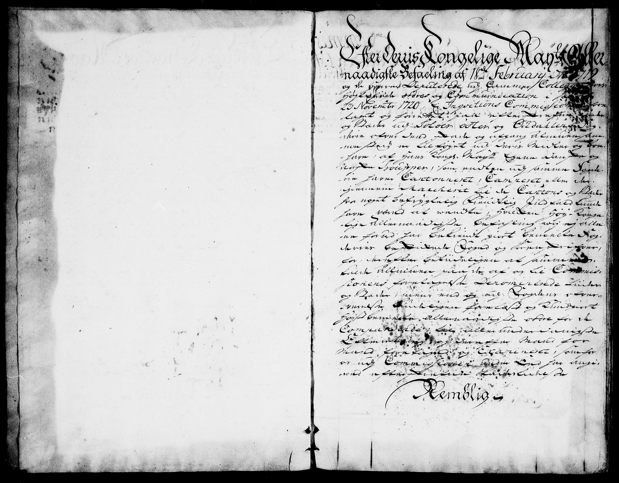 Danske Kanselli, Skapsaker, RA/EA-4061/F/L0103: Skap 16, pakke 8-10, 1704-1793