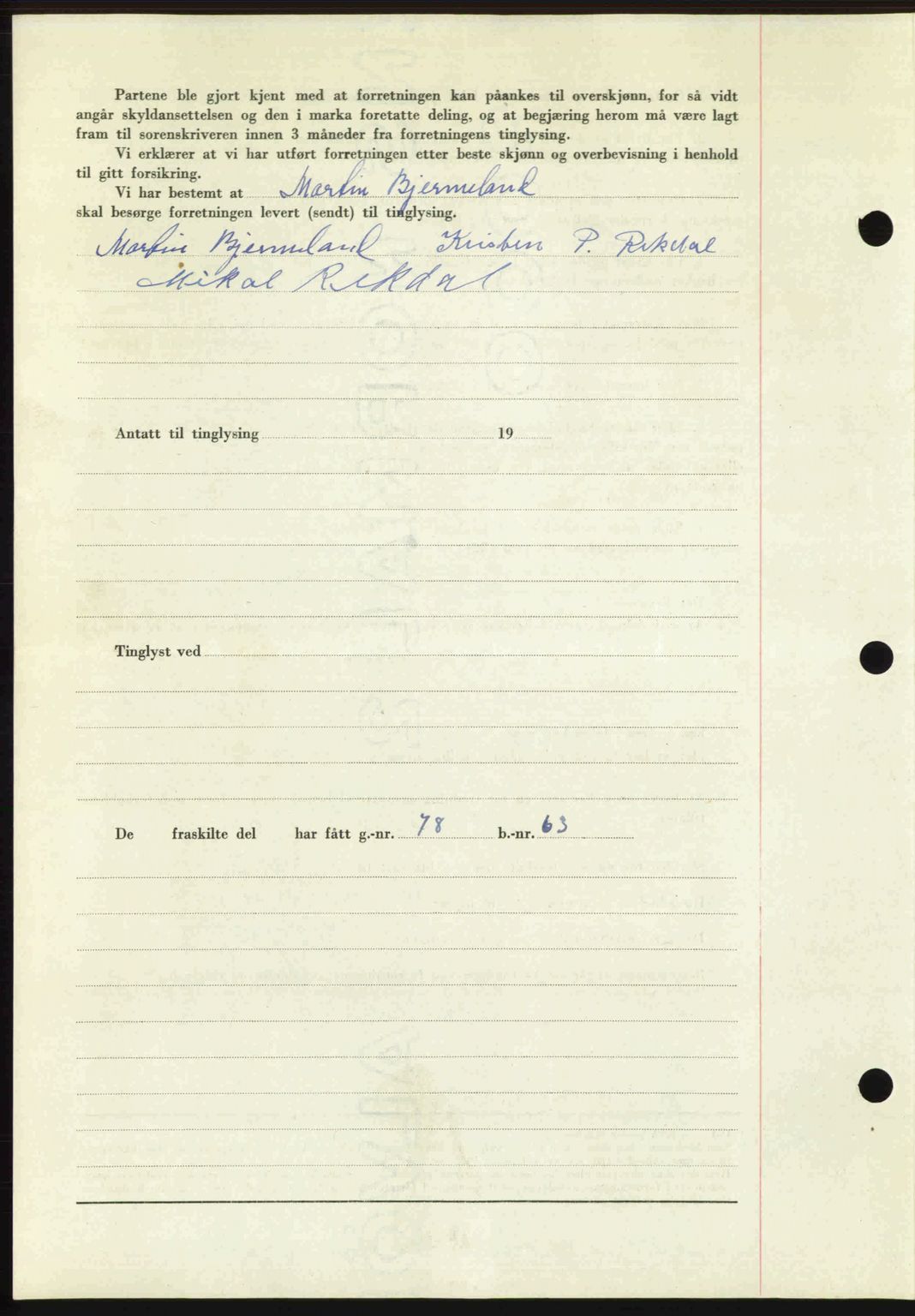 Romsdal sorenskriveri, AV/SAT-A-4149/1/2/2C: Mortgage book no. A27, 1948-1948, Diary no: : 2524/1948