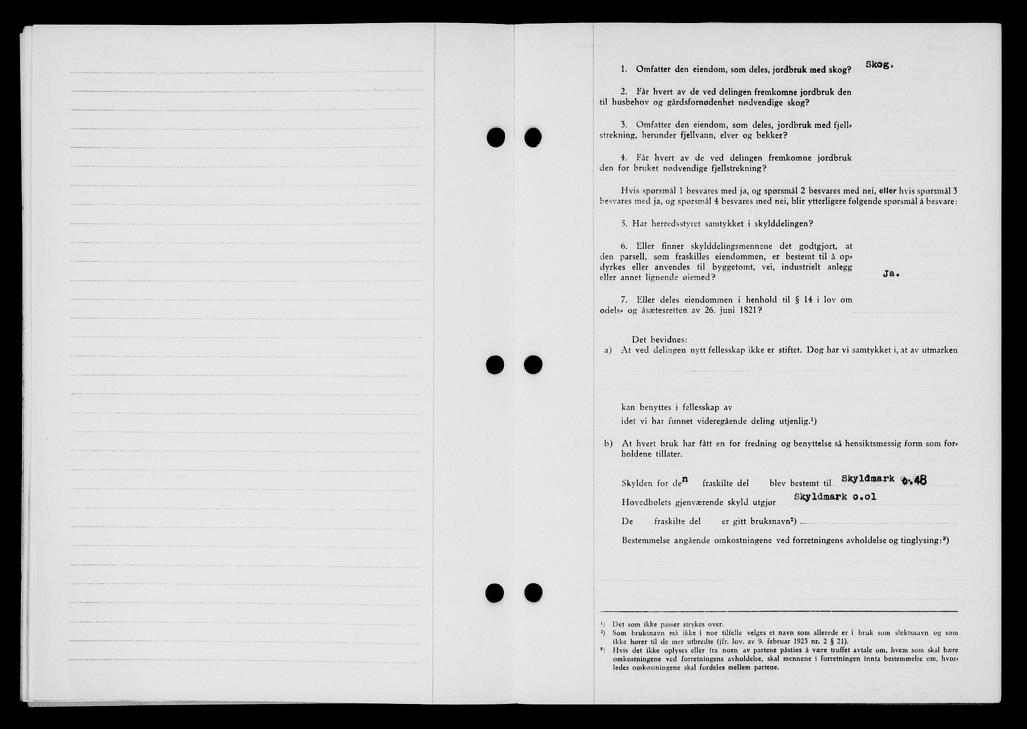 Flekkefjord sorenskriveri, SAK/1221-0001/G/Gb/Gba/L0059: Mortgage book no. A-7, 1944-1945, Diary no: : 234/1944
