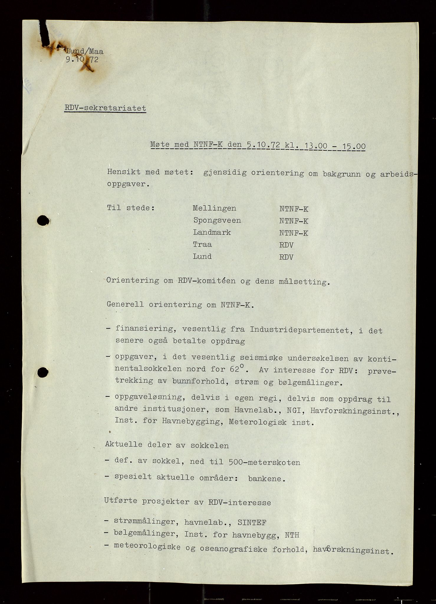 Industridepartementet, Oljekontoret, AV/SAST-A-101348/Di/L0003: DWP, møtereferater, 1972-1974, p. 142